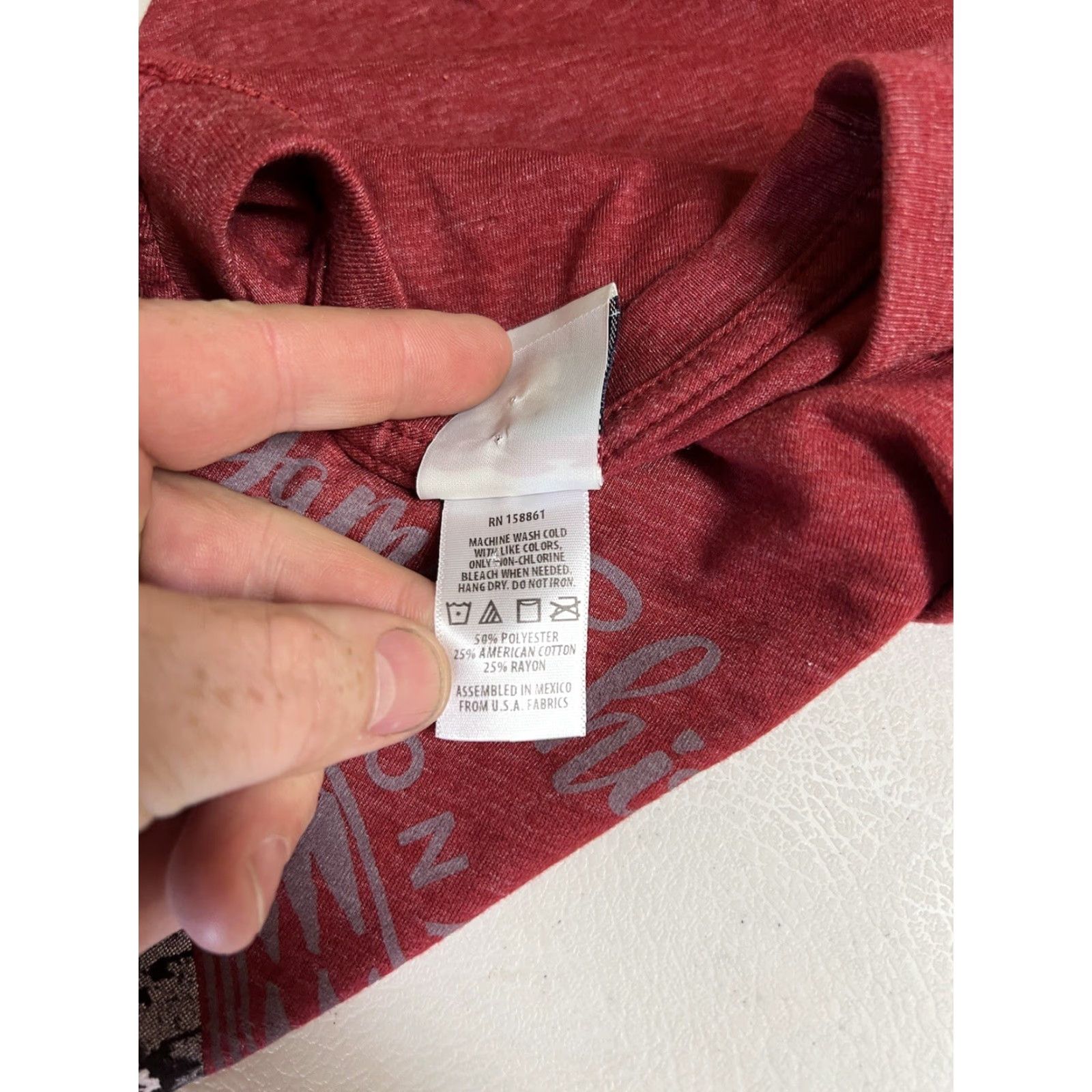 Vintage Rural Cloth Hoover Dam Shirt Mens XL Red USA Logo T-Shirt, Cotton Blend, Short Sleeve, Crew Neck, Regular Fit, All Seasons Size US XL / EU 56 / 4 - 4 Thumbnail