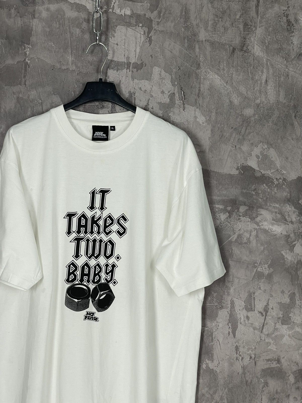 No Fear × Vintage Vintage 90s No Fear T-Shirt / “It Takes two baby” streetwear Size US XL / EU 56 / 4 - 4 Thumbnail