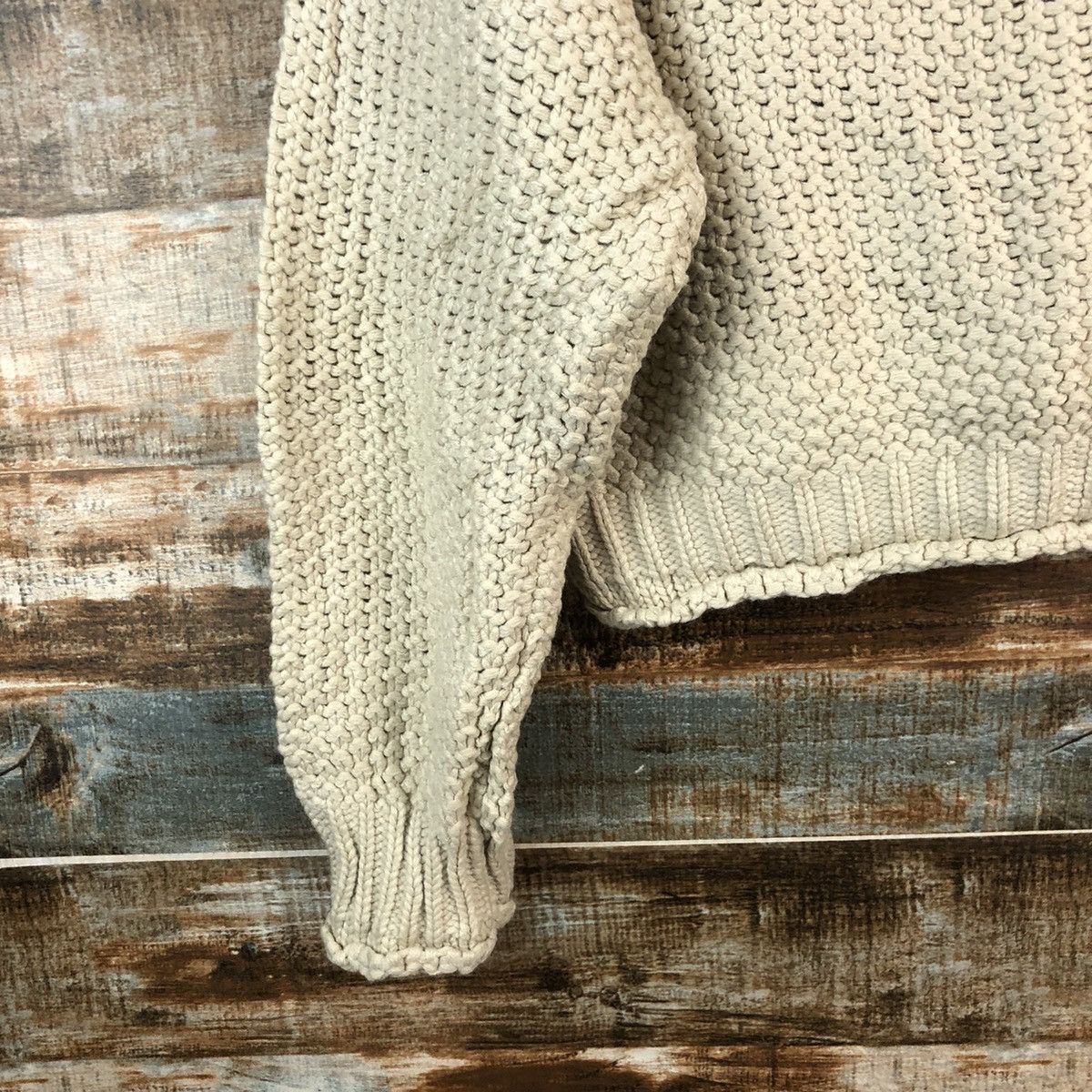 Aran Isles Knitwear La Hemme Turtle Neck cable crochet Knitwear #A2488 Size US M / EU 48-50 / 2 - 7 Thumbnail
