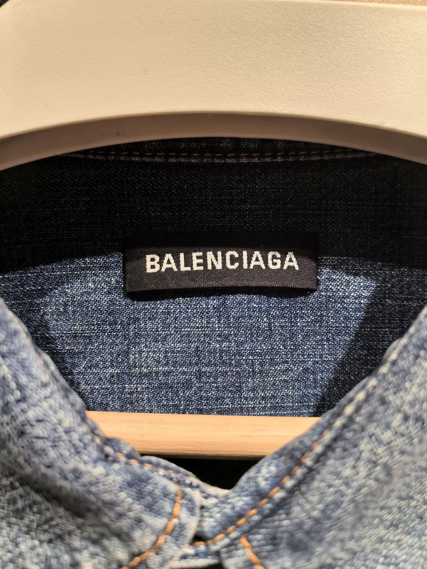 DEFEND PARIS balenciaga denim shirt jacket with logo Size US M / EU 48-50 / 2 - 3 Thumbnail