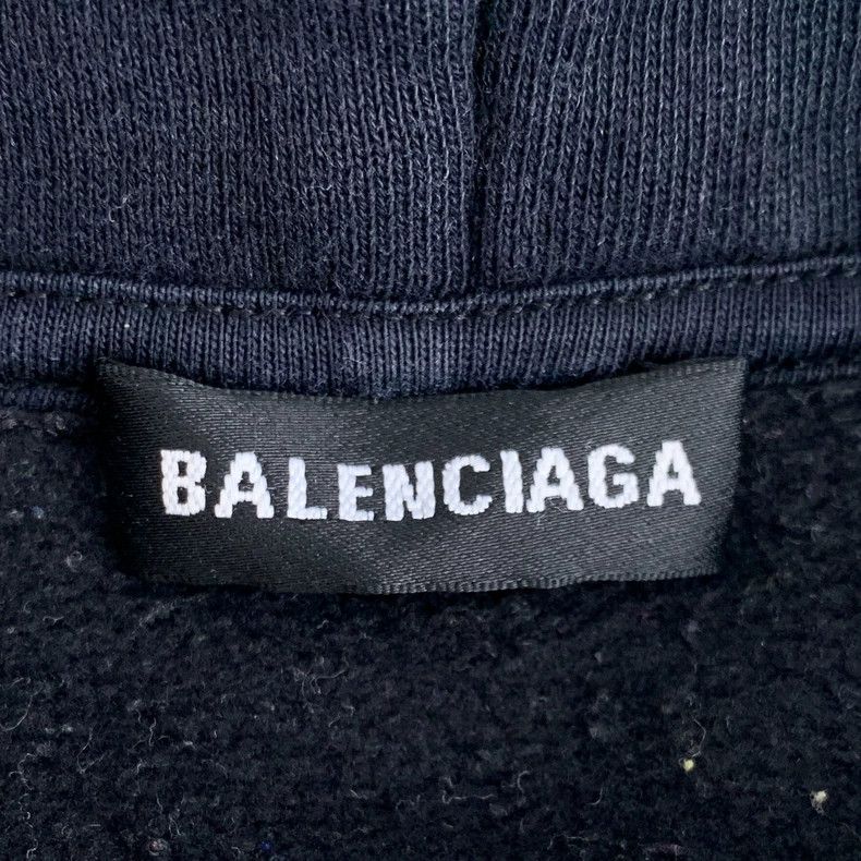 Balenciaga Balenciaga size 10 Black monogrammed embroidered cotton ho Size US XS / EU 42 / 0 - 5 Thumbnail