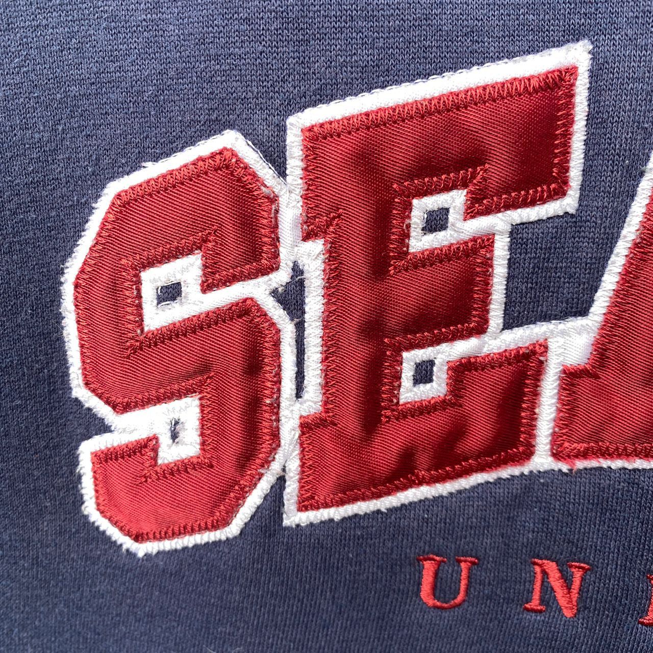 Vintage VINTAGE SEATTLE UNIVERSITY HOODIE MEDIUM PULLOVER Size US M / EU 48-50 / 2 - 5 Thumbnail