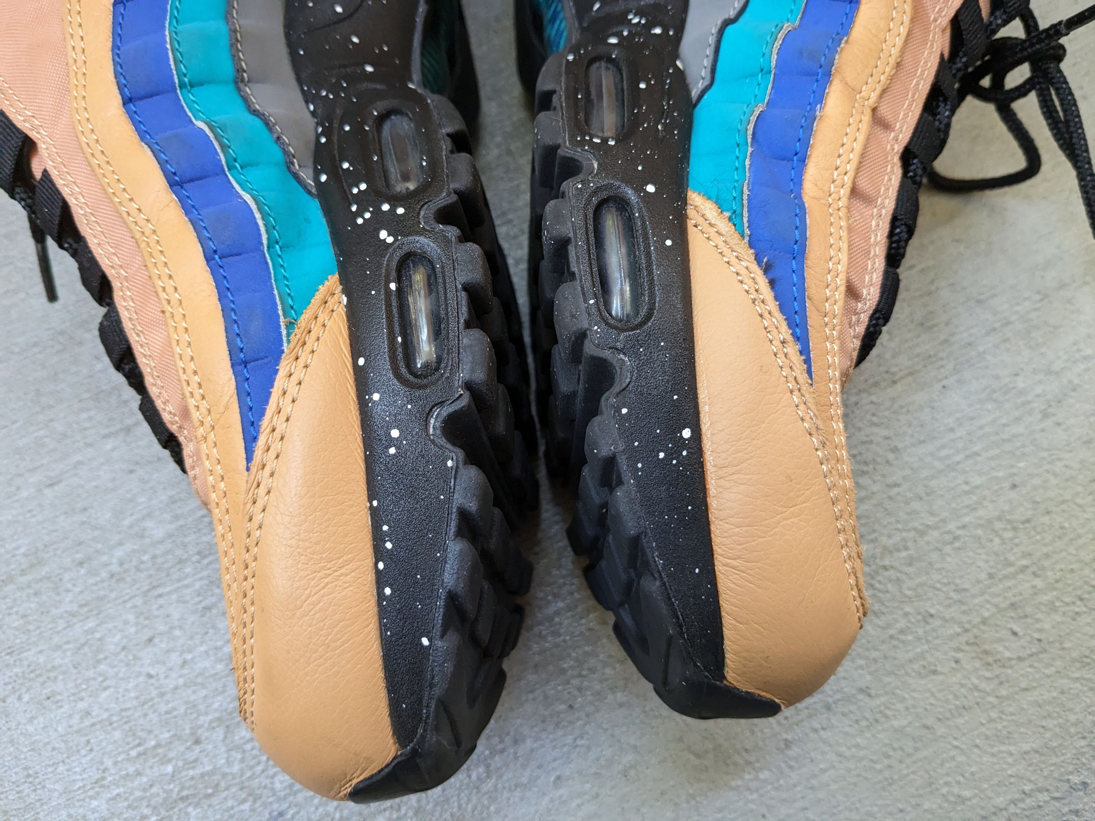 Nike Nike Air Max 95 Premium 8.5 Black Tan Blue 538416-204 Size US 8.5 / EU 41-42 - 9 Thumbnail