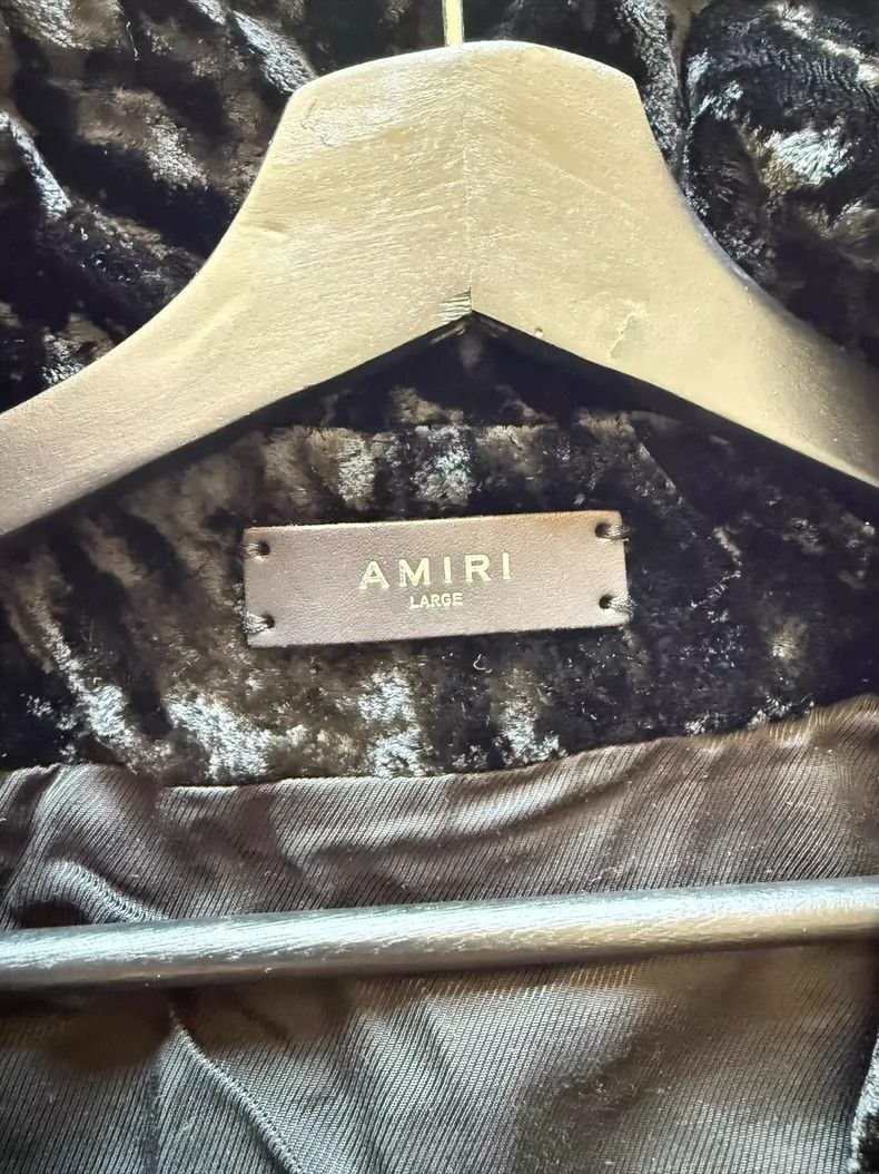Amiri Amiri SS24 logo with contrasting color trim two-way zipper Size US L / EU 52-54 / 3 - 5 Thumbnail