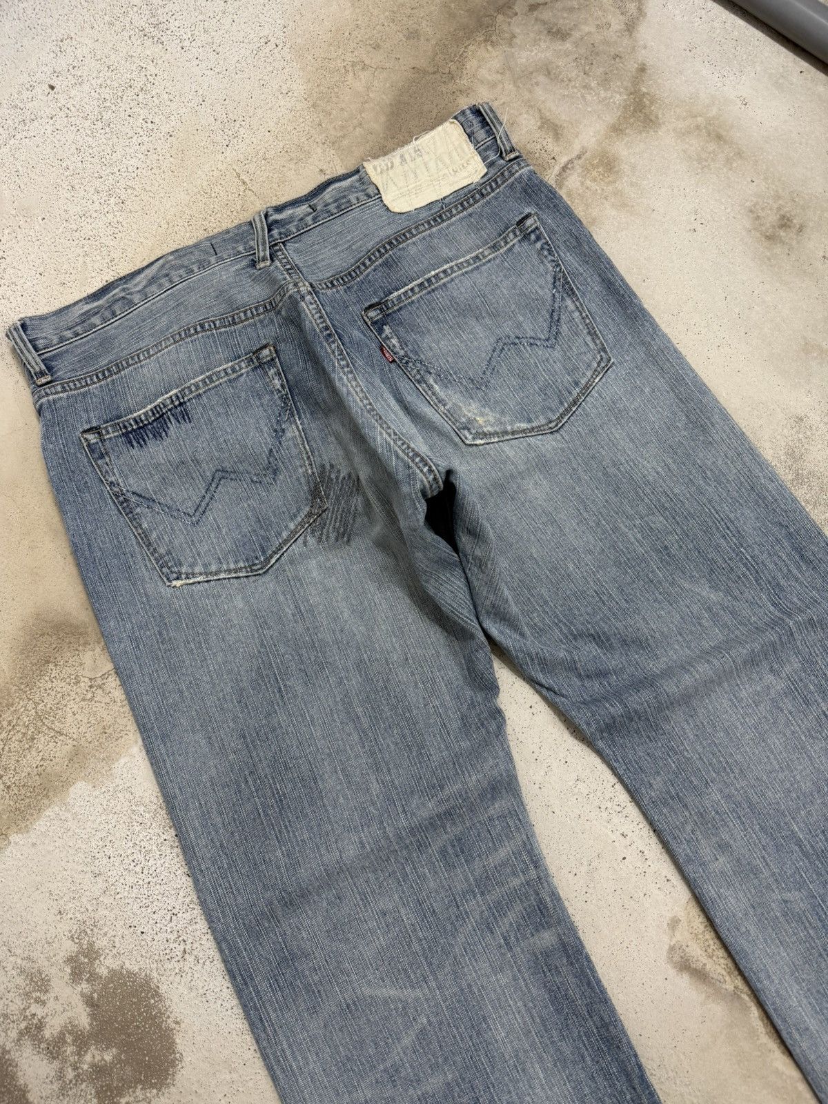Edwin Edwin XVS Vintage Sashiko Japanese Distressed Denim Pants Size US 36 / EU 52 - 10 Thumbnail