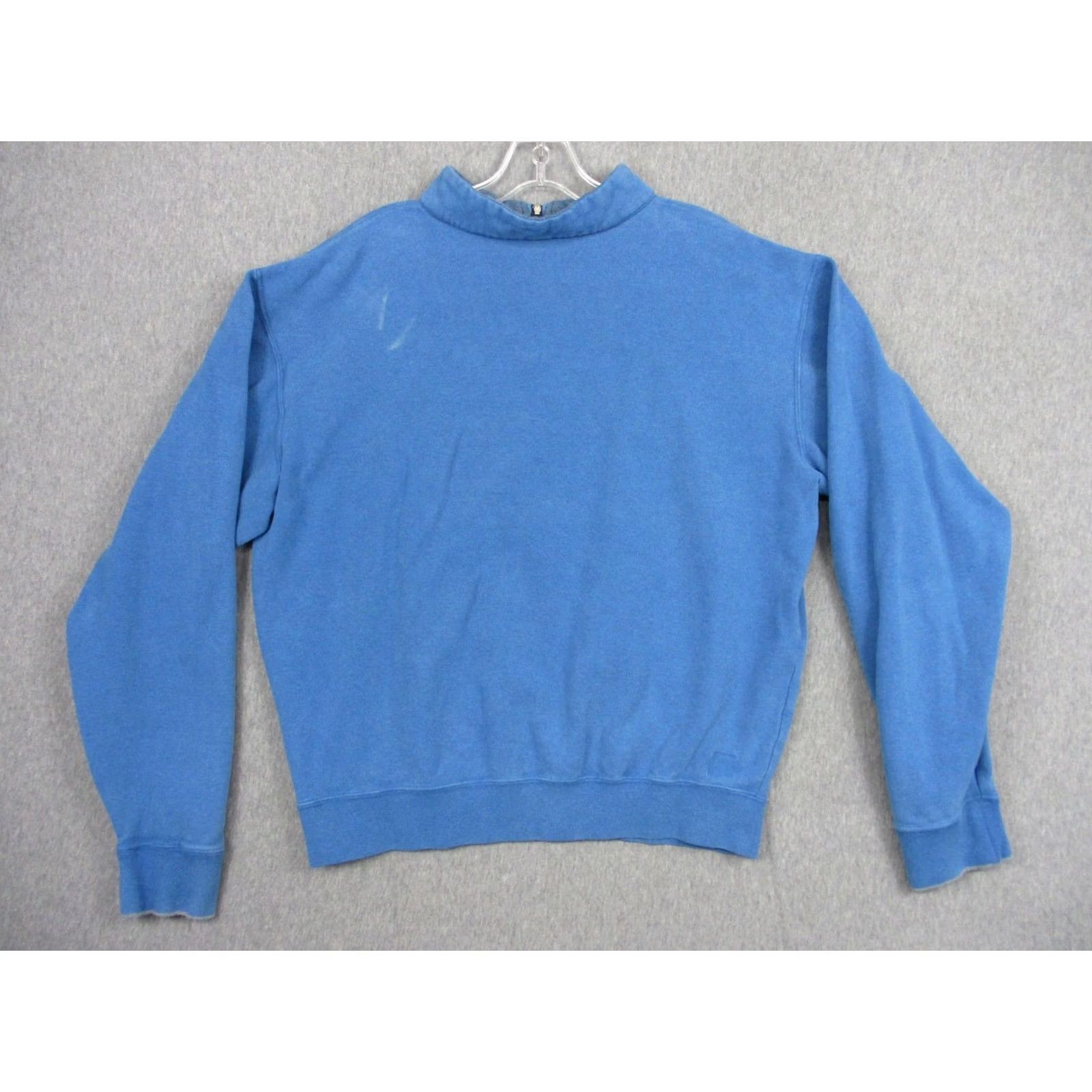 Peter Millar Peter Millar Pullover Mens Large Blue 1/4 Zip Golf Logo Sweatshirt Mock Neck Size US L / EU 52-54 / 3 - 7 Thumbnail