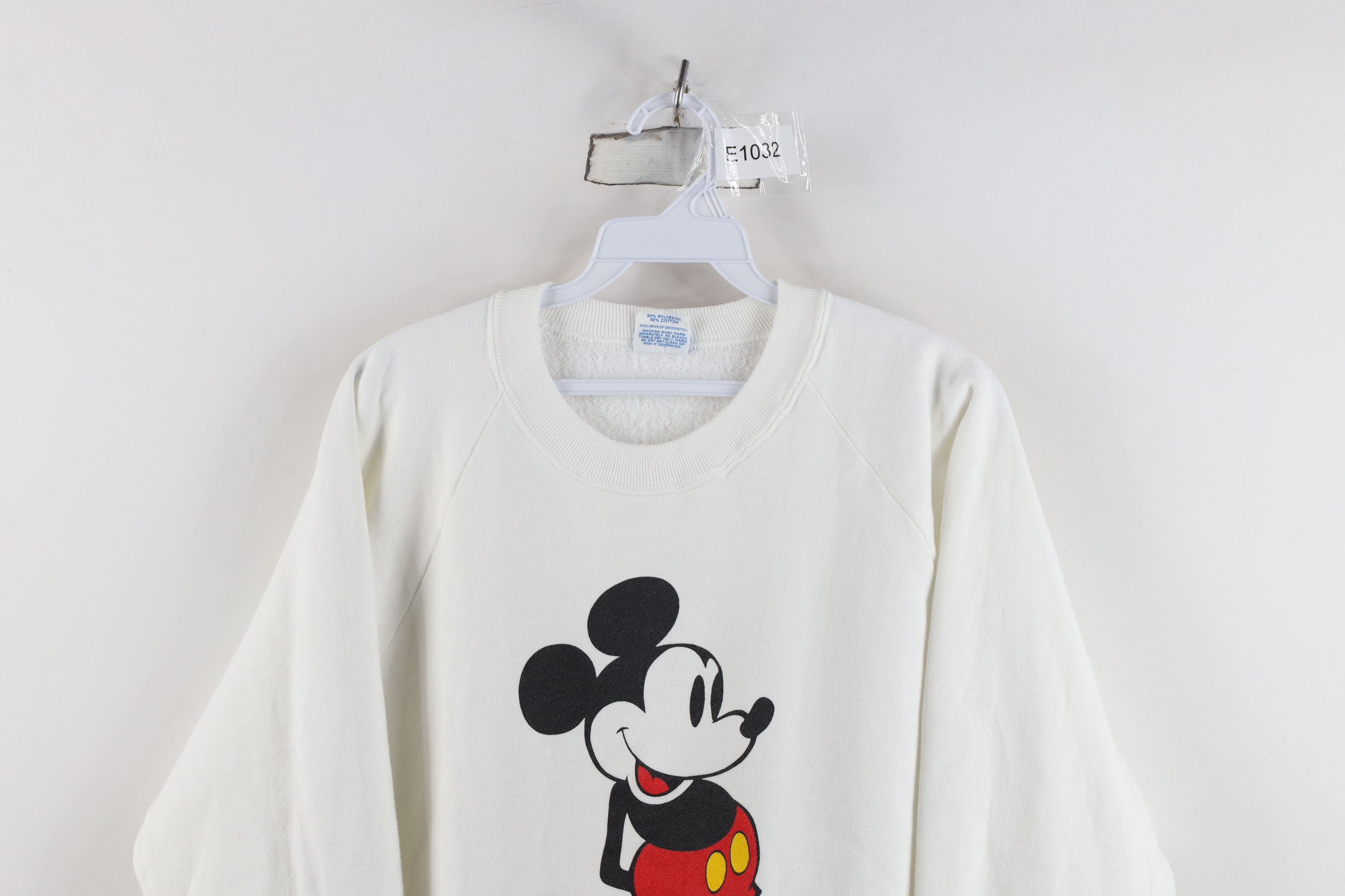 Disney Vintage 80s Disney Mickey Mouse Big Logo Sweatshirt USA Size XL / US 12-14 / IT 48-50 - 2 Thumbnail