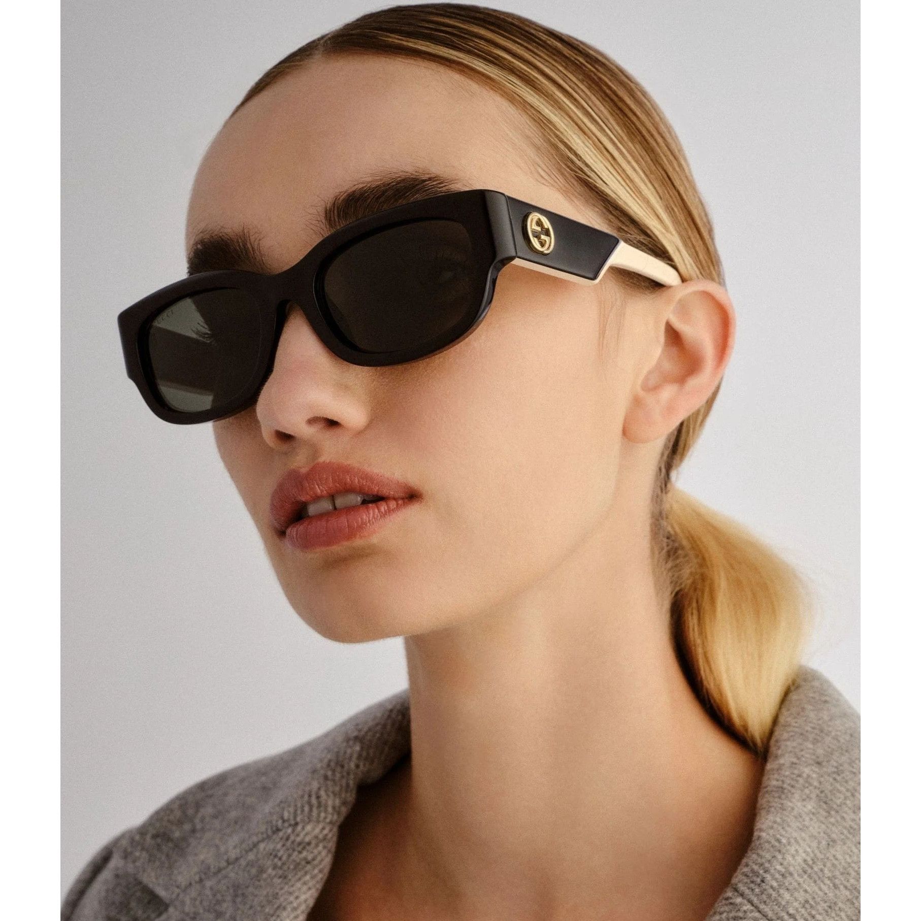 Gucci NEW GUCCI SUNGLASSES GG1667SK 003 BLACK/HAVANA SQUARE UNISEX Size ONE SIZE - 3 Thumbnail