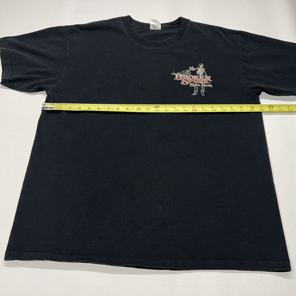 Anvil Broken Spoke Saloon Tee Shirt Motorcycle Biker Skeleton Size US XL / EU 56 / 4 - 17 Thumbnail
