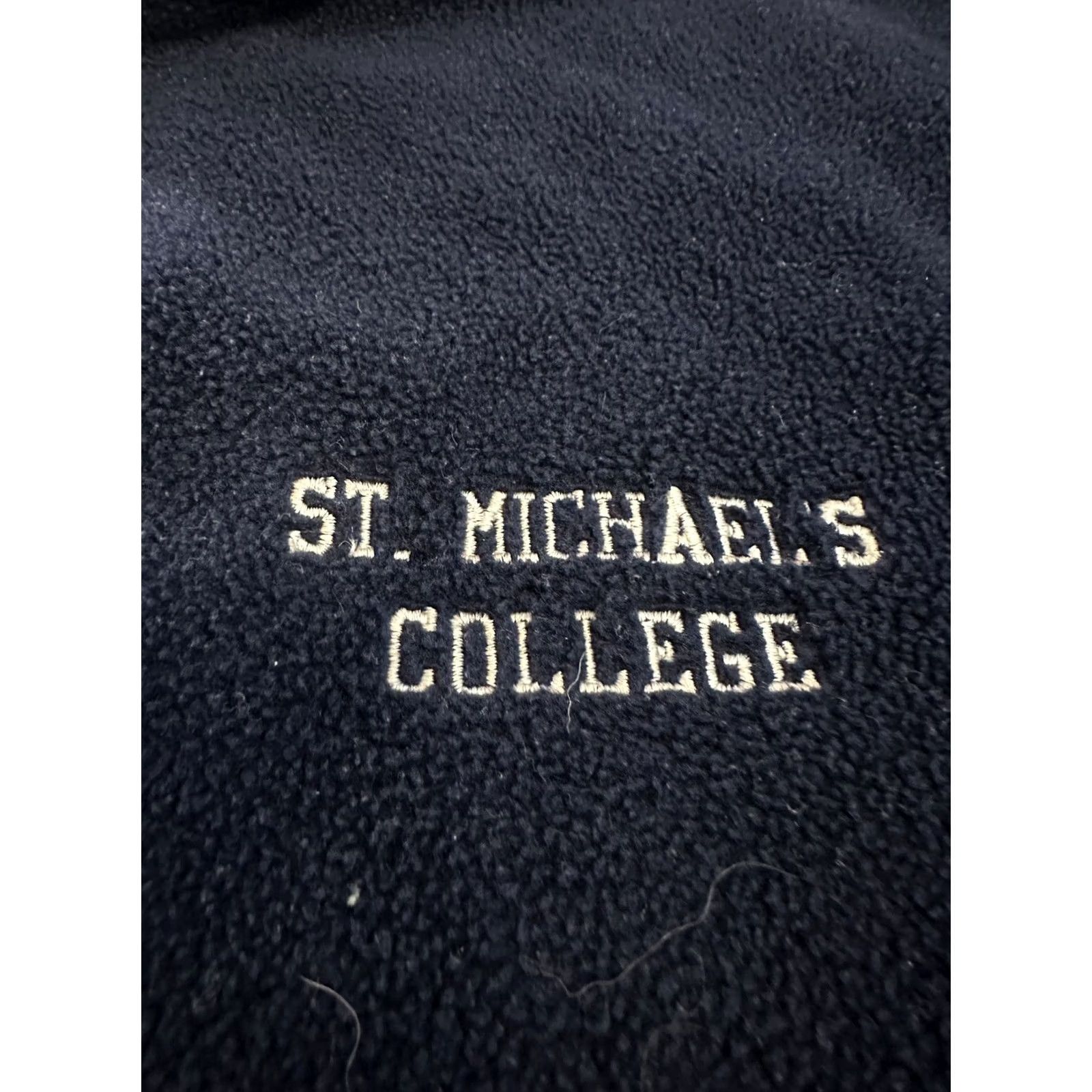 Vintage VINTAGE Charles River Fleece Jacket M Blue St. Michael’s College Mens Size US M / EU 48-50 / 2 - 2 Thumbnail
