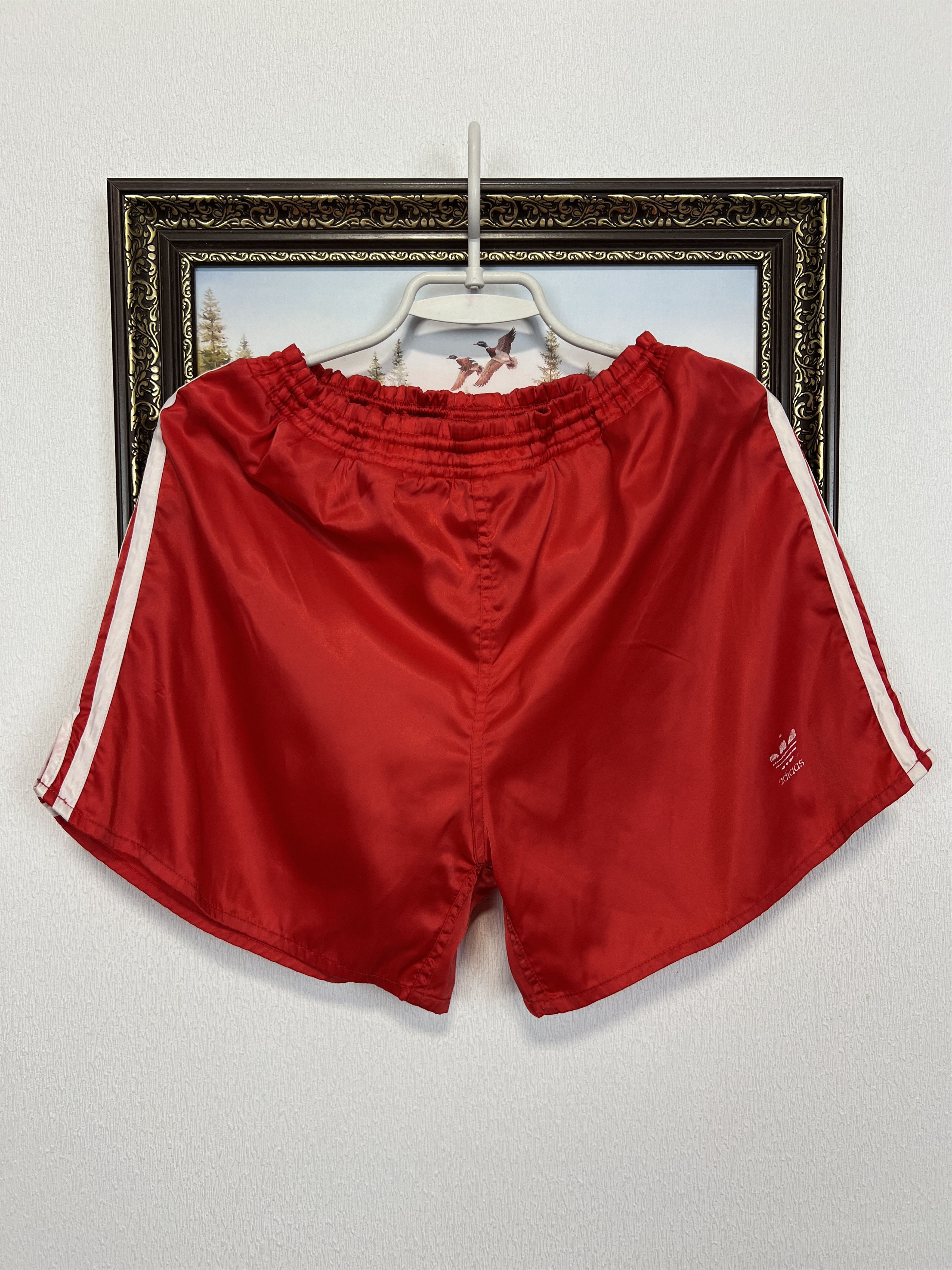 Adidas Vintage 90's Nylon Shorts Run Rare Athletic Sport Hype Size US 34 / EU 50 - 1 Thumbnail