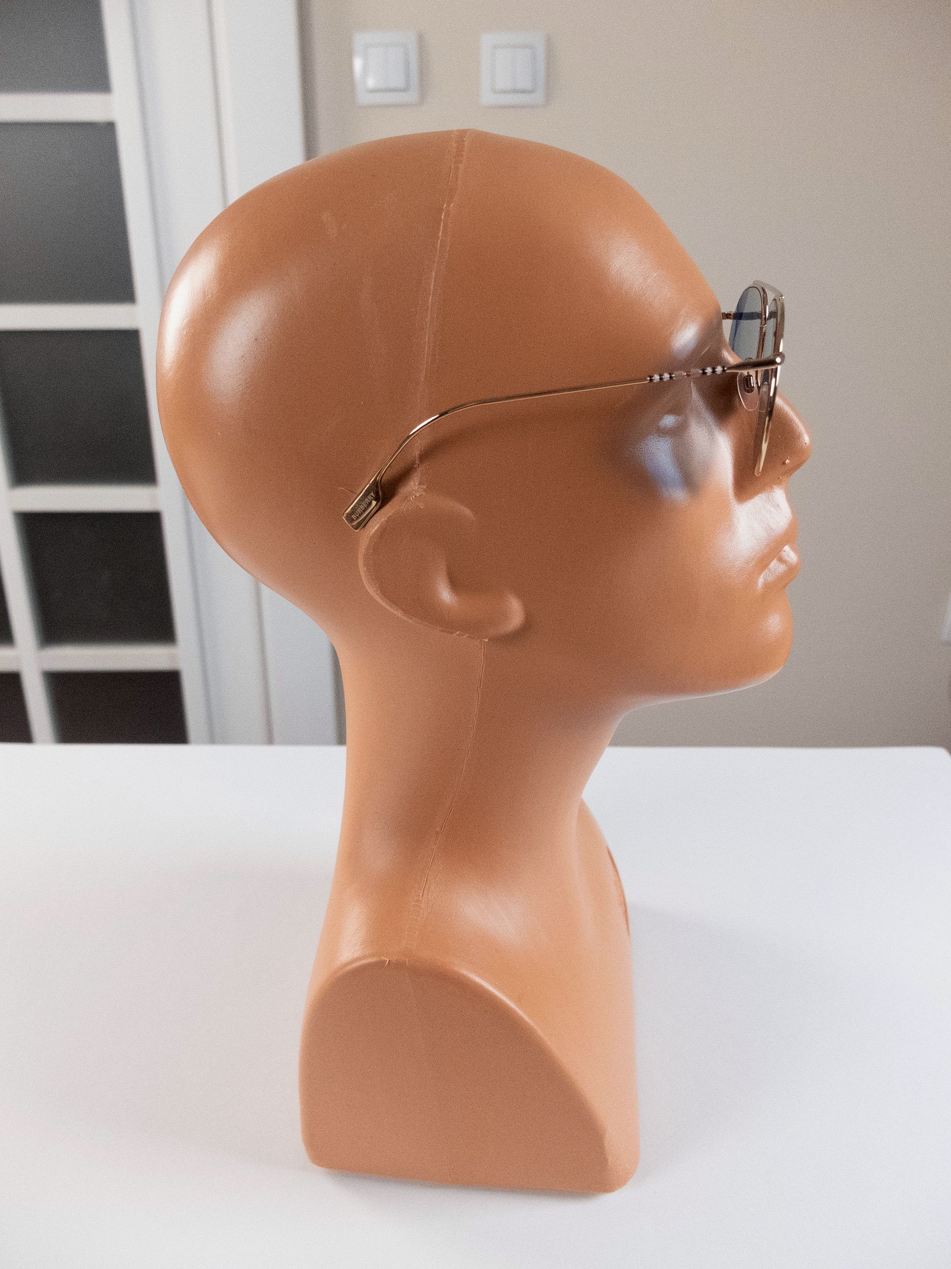 Burberry BURBERRY gold tone & blue metal aviator sunglasses Size ONE SIZE - 11 Thumbnail