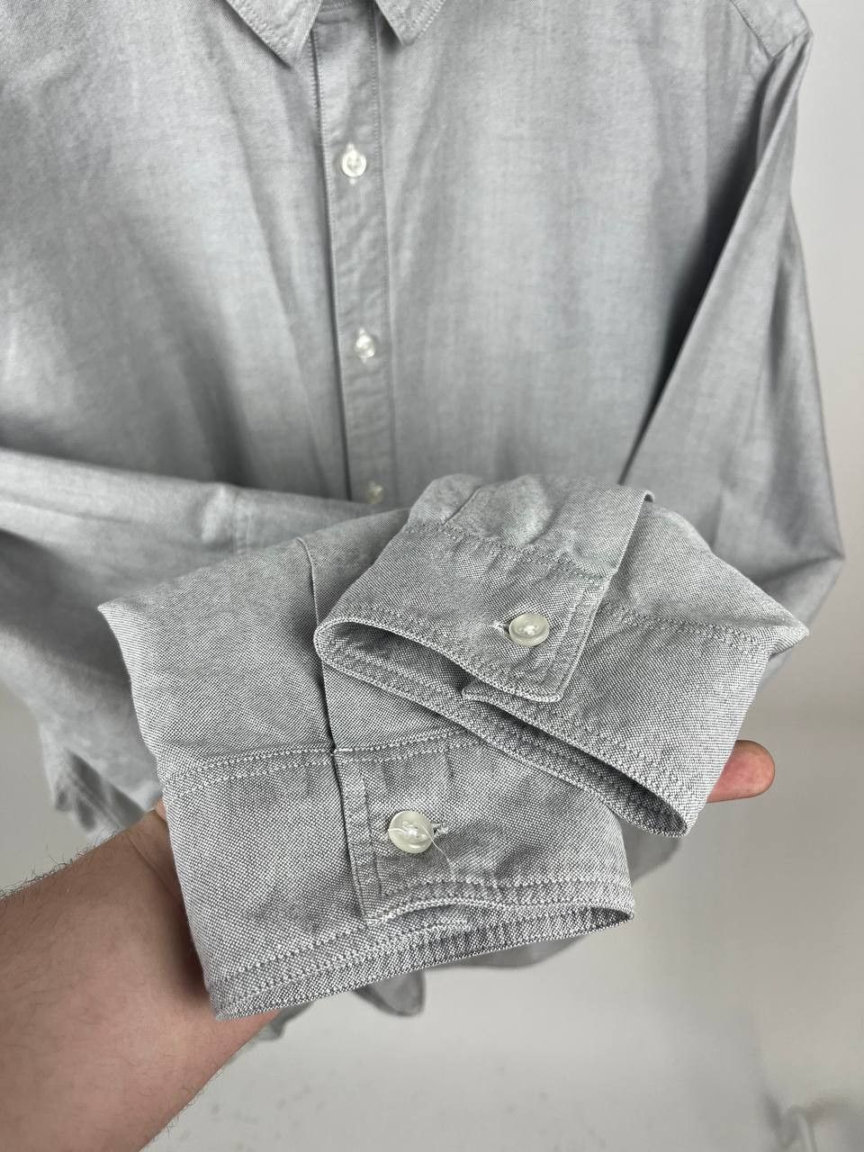 Garbstore Garbstore Mens Oxford Grey Pocket Shirt Size XL (0553) Size US XL / EU 56 / 4 - 5 Thumbnail