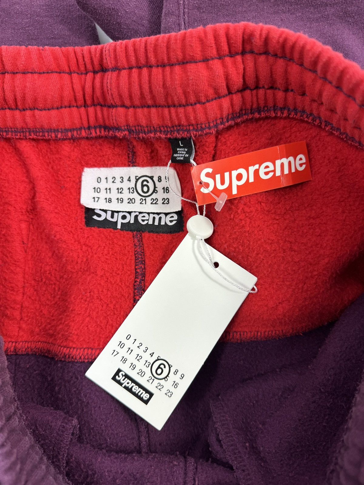 Maison Margiela × Supreme MM6 EAGLE ZIP UP HOODIE AND SWEATPANTS Size US L / EU 52-54 / 3 - 7 Thumbnail
