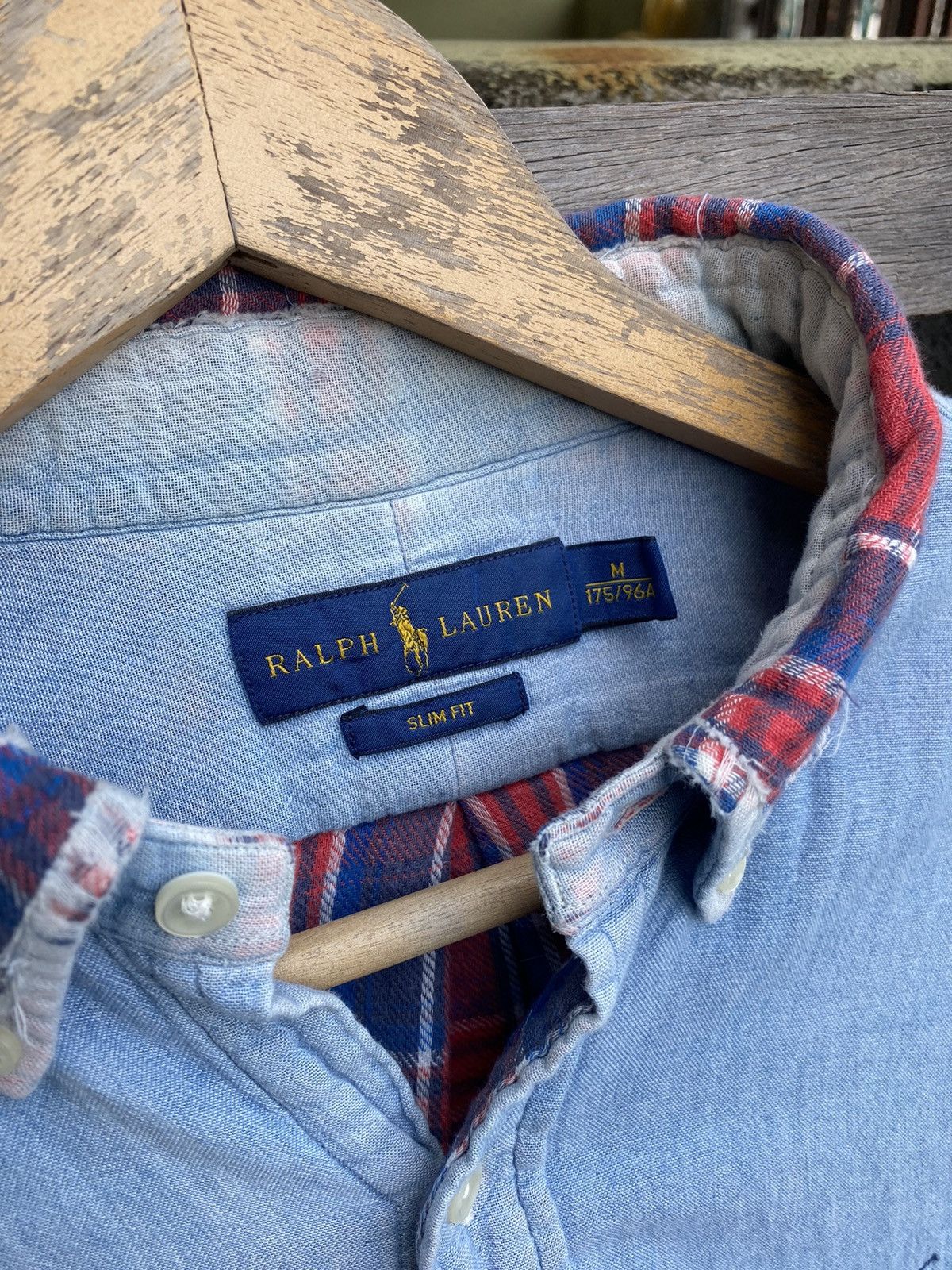 Vintage Vintage Polo Ralph Lauren Inner Flannel Shirt - distressed Size US M / EU 48-50 / 2 - 11 Thumbnail