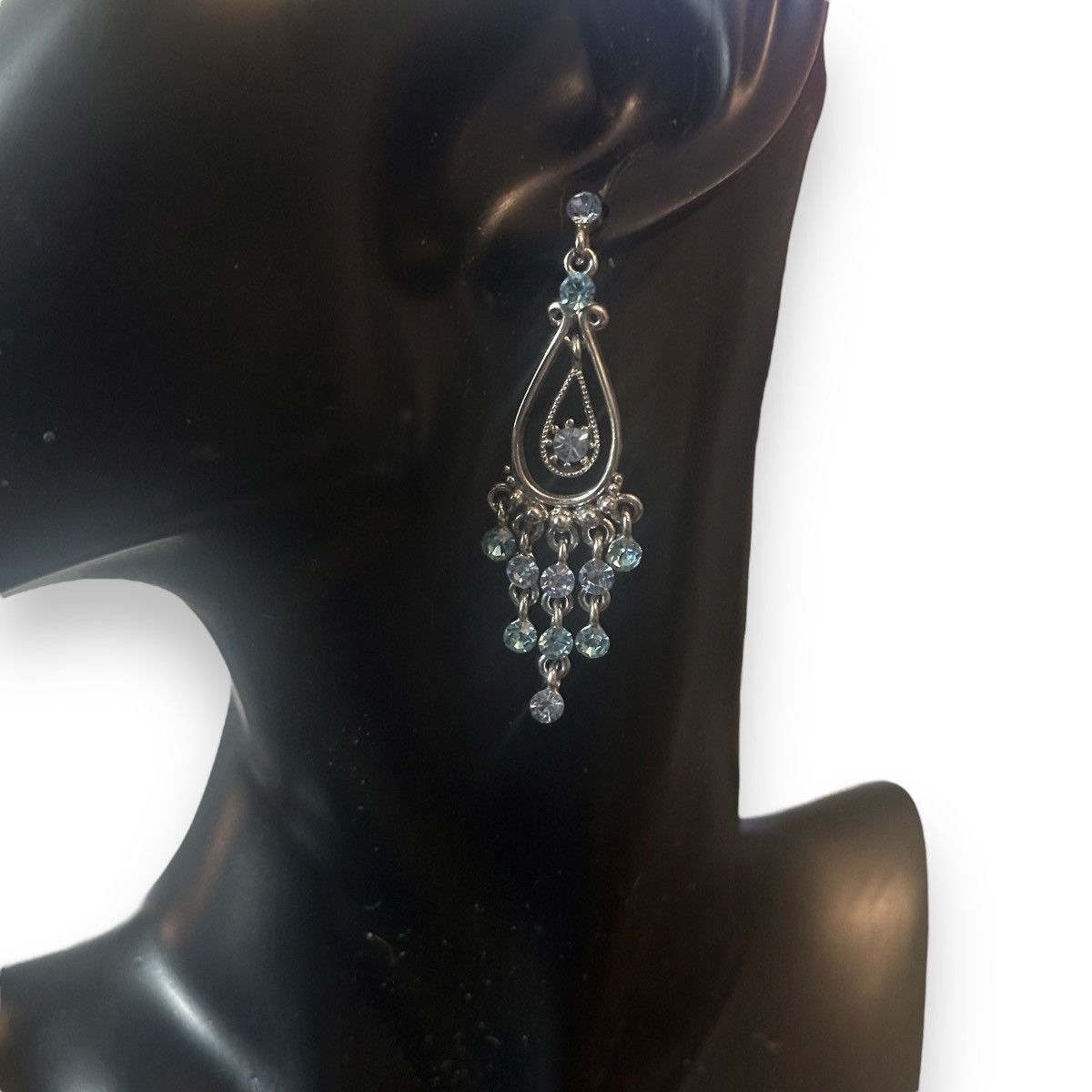 Other Teardrop gemstone chandelier earrings Size ONE SIZE - 2 Thumbnail