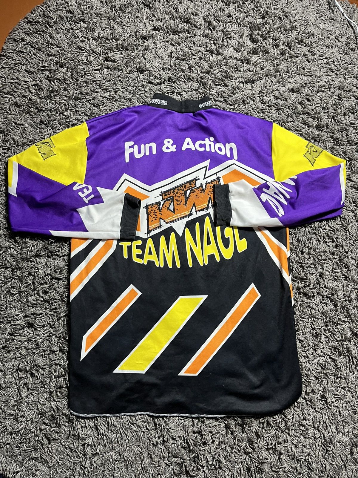 Vintage KTM RACING VINTAGE 1980’s MOTOCROSS JERSEY BMX LONGSLEEVE Size US XXL / EU 58 / 5 - 9 Thumbnail