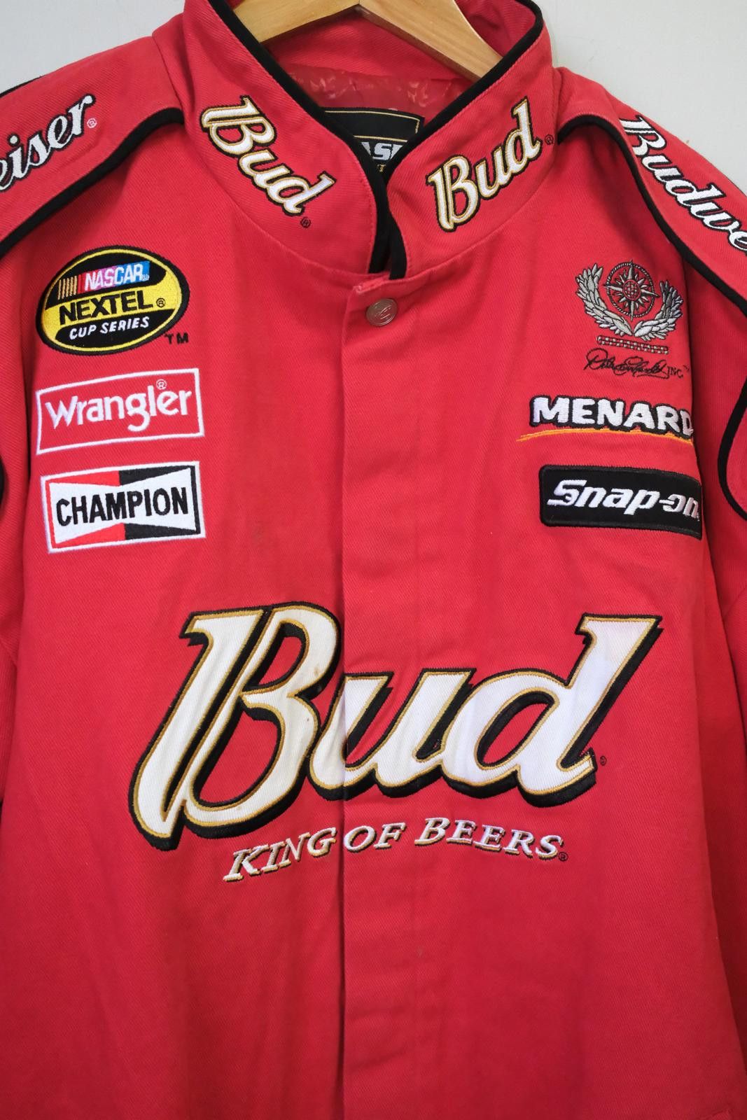 Chase Authentics 00's Chase Authentic Bud Nextel Cup Series Wrangler Jacket Size XXL / US 16-18 / IT 52-54 - 3 Thumbnail