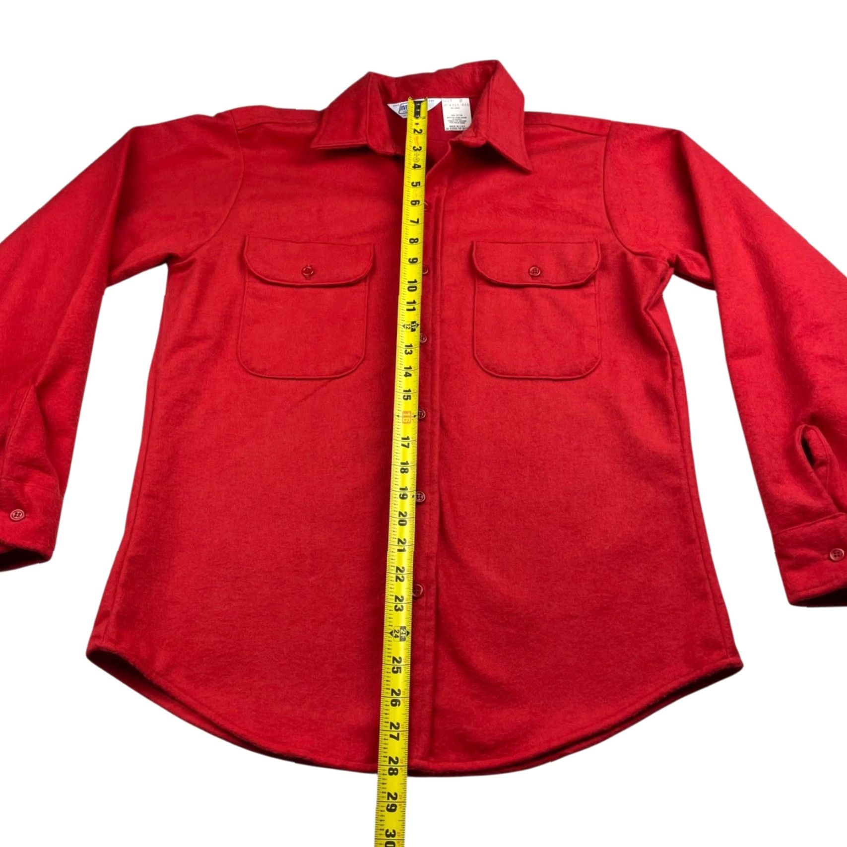 Vintage VINTAGE Five Brother Men’s Chamois Flannel Work Shirt Red Medium USA Long Sleeve Button-Up Pocketed Collared Regular Fit Adult Mens Size US M / EU 48-50 / 2 - 5 Thumbnail
