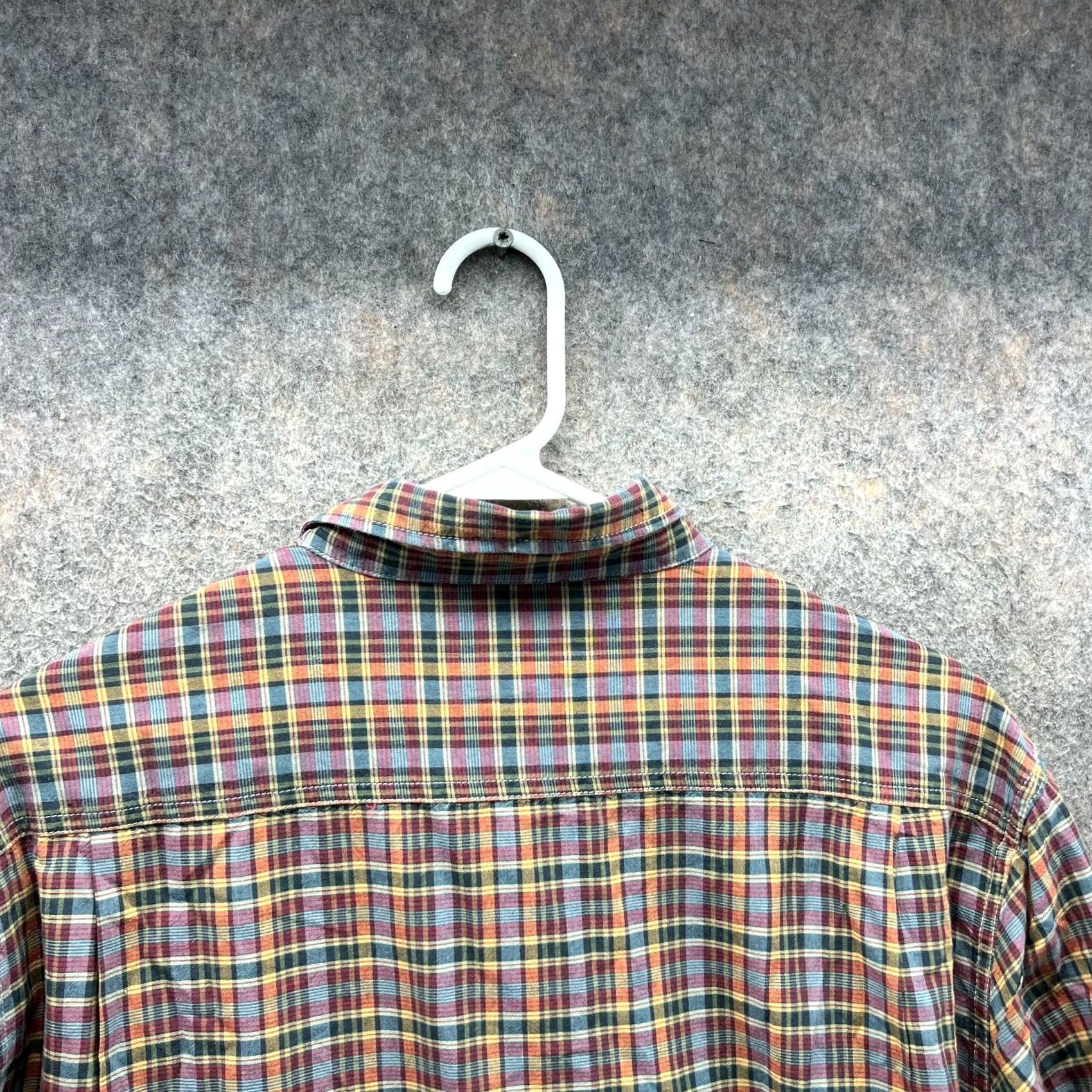 Ralph Lauren VINTAGE Denim & Supply Ralph Lauren Shirt Mens XL Beige Madras Plaid Button Down Knit Flannel Long Sleeve Collared Regular Fit Size US XL / EU 56 / 4 - 7 Thumbnail