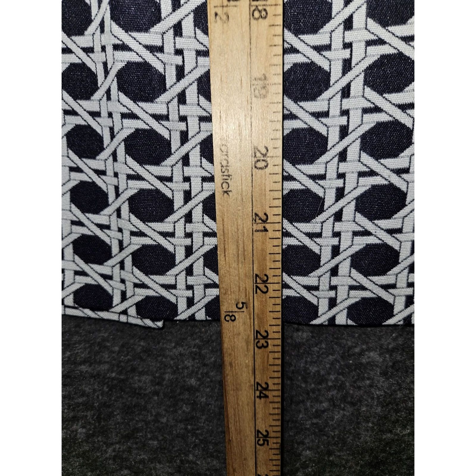 Banana Republic Banana Republic Womens 6 Knee Length Navy White Geometric Lined Pencil Workwear Skirt Size 28" / US 6 / IT 42 - 4 Thumbnail