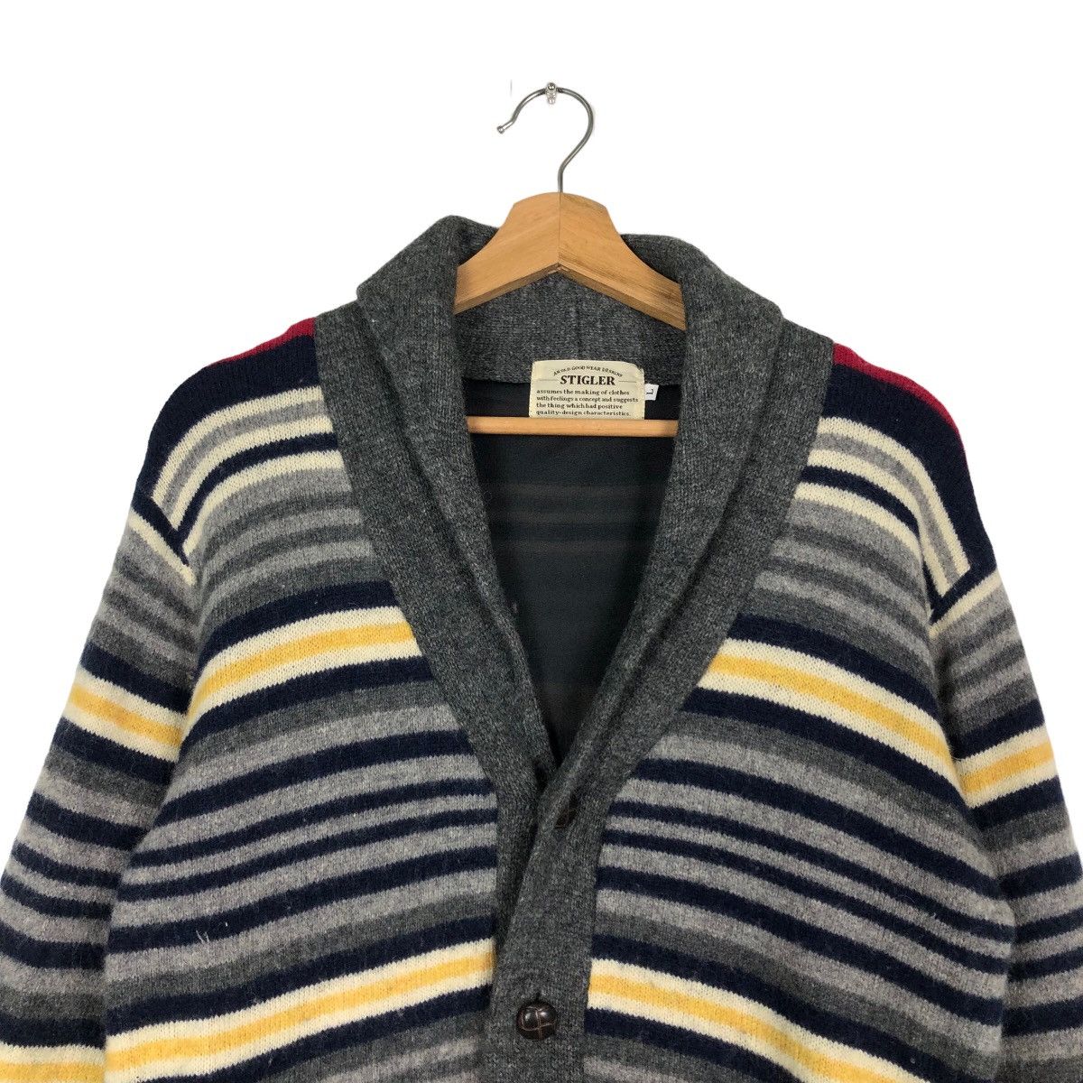 Japanese Brand 🔥Stigler Cardigan Jacket Knit Navajo Aztec Design Style Size US L / EU 52-54 / 3 - 3 Thumbnail