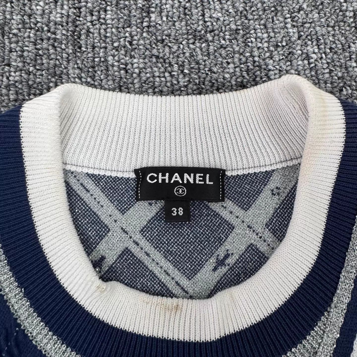 Chanel Chanel 16S Airport Blue White Zip Shimmer Hoodie 38 99% New Size S / US 4 / IT 40 - 5 Thumbnail