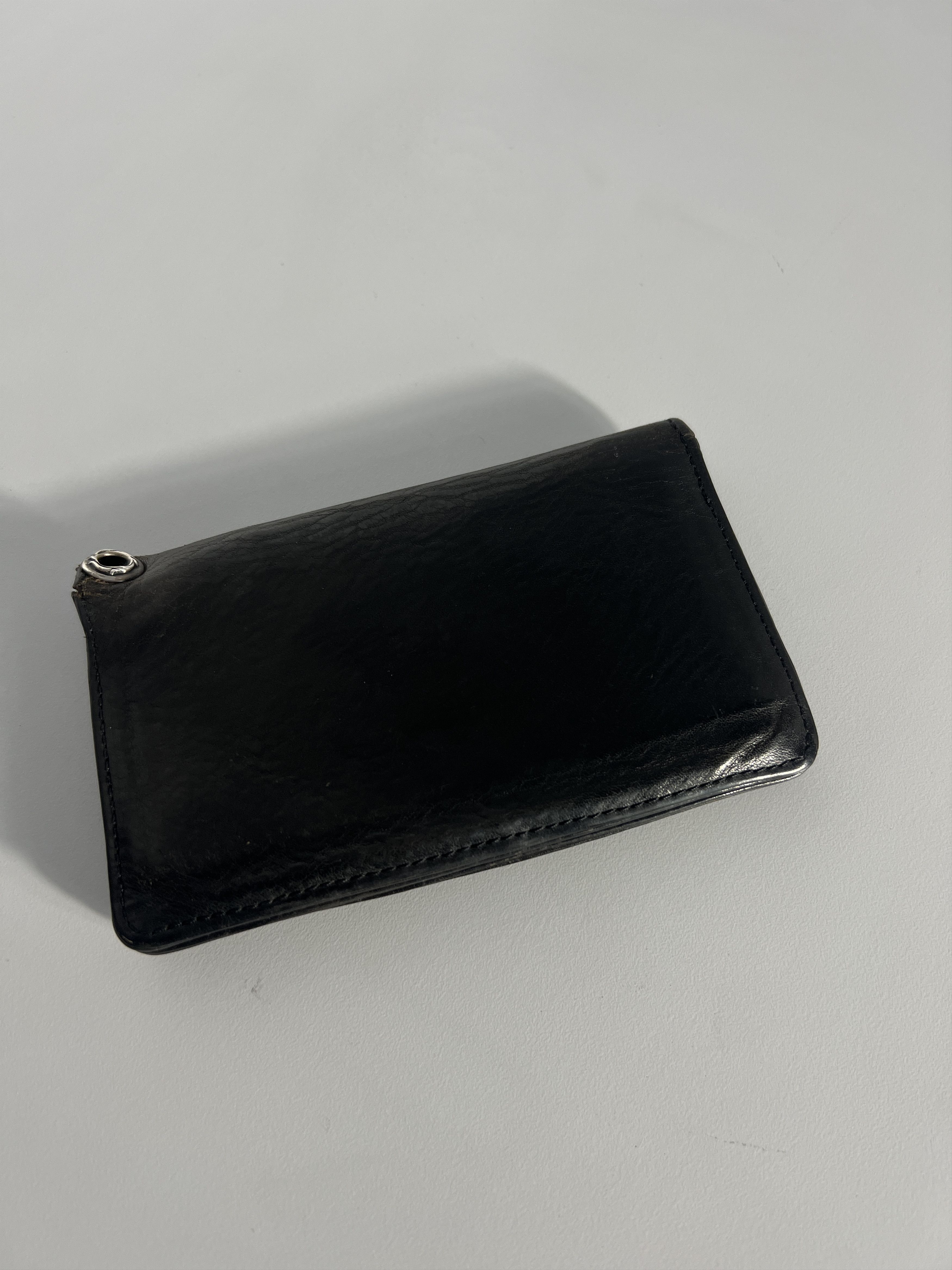 Chrome Hearts Chrome Hearts Leather Snap Wallet Silver Buttons Black Size ONE SIZE - 5 Thumbnail