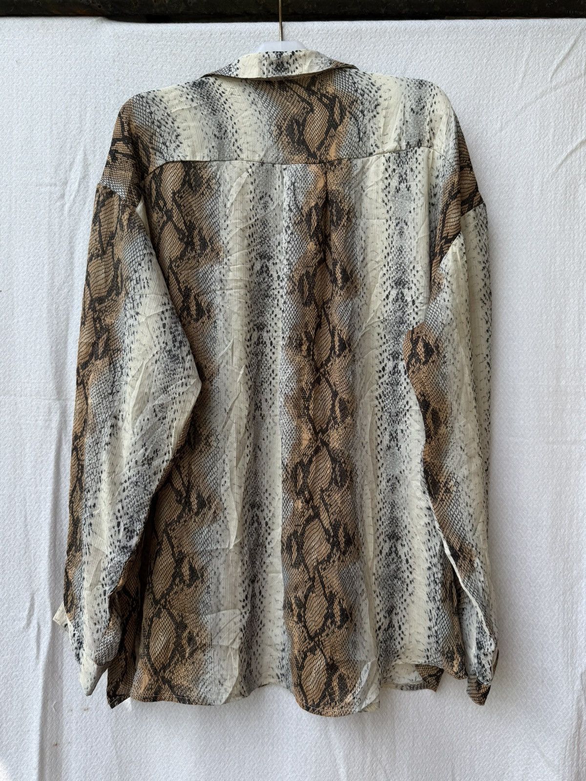 Japanese Brand The nines snake skin Ifsixwasnine style shirt Size US XL / EU 56 / 4 - 2 Thumbnail