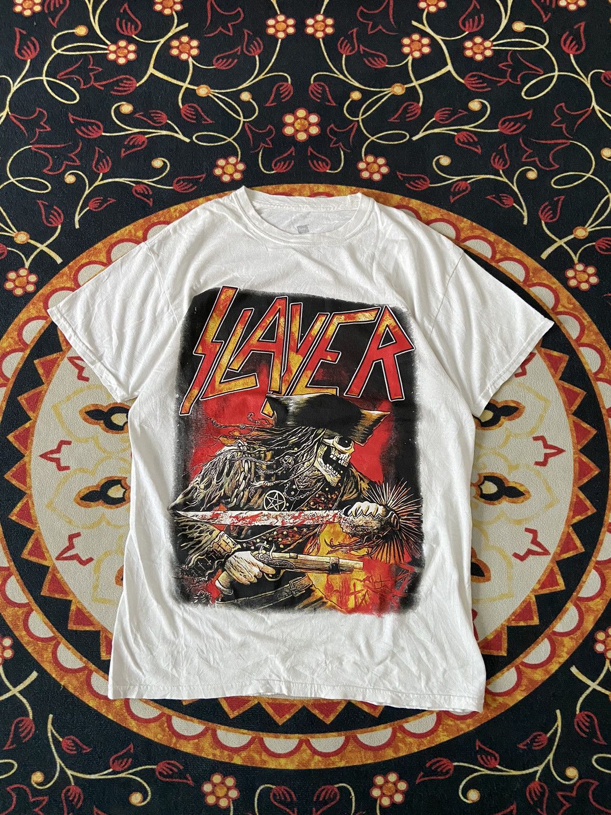 Band Tees × Vintage SLAYER BAND TEE Size US M / EU 48-50 / 2 - 1 Thumbnail