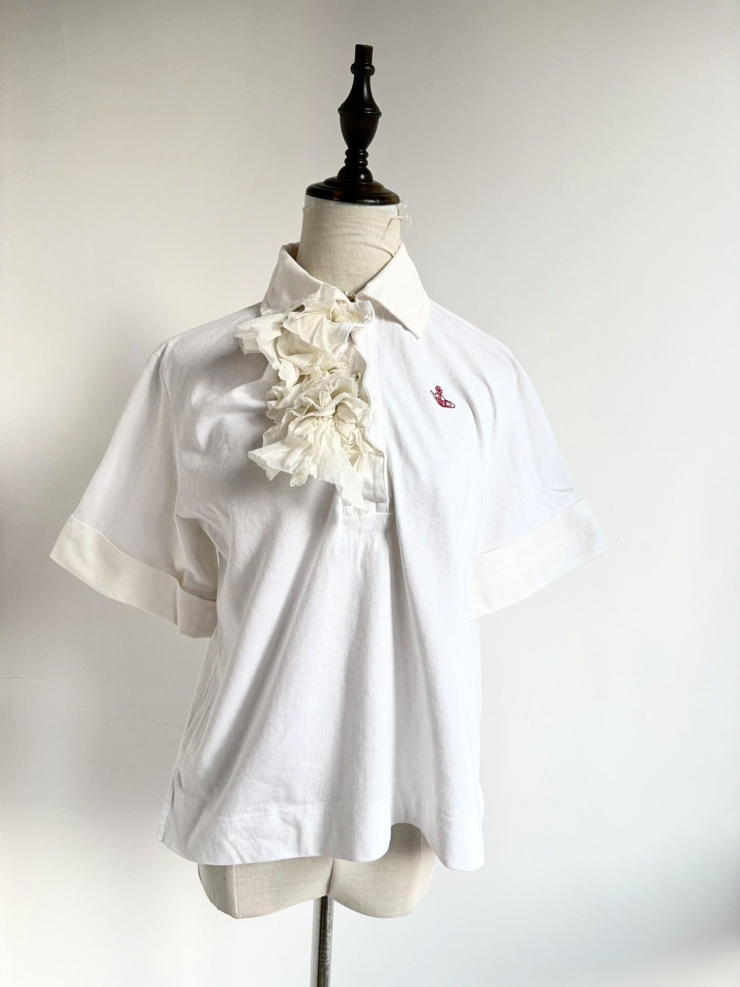 Vivienne Westwood Vivienne Westwood White Saturn Short Sleeve Top Size M / US 6-8 / IT 42-44 - 1 Thumbnail