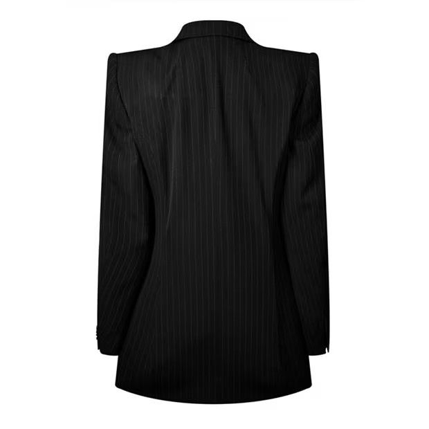 Balenciaga o1g2r1mq0924 Blazer in Black Size M / US 6-8 / IT 42-44 - 2 Thumbnail