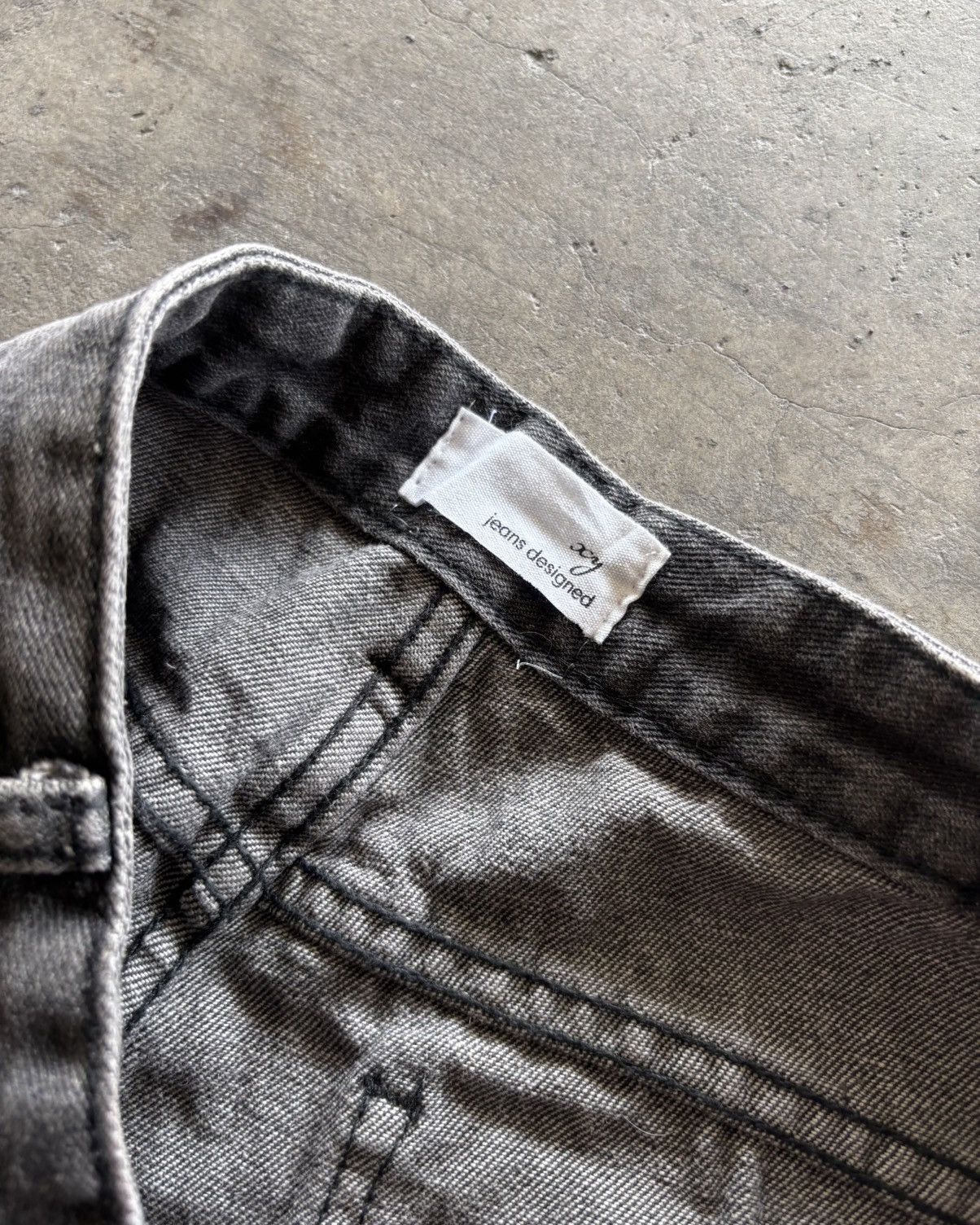 If Six Was Nine OCY Jeans Washed Black Denim Baggy Jeans Size US 30 / EU 46 - 3 Thumbnail