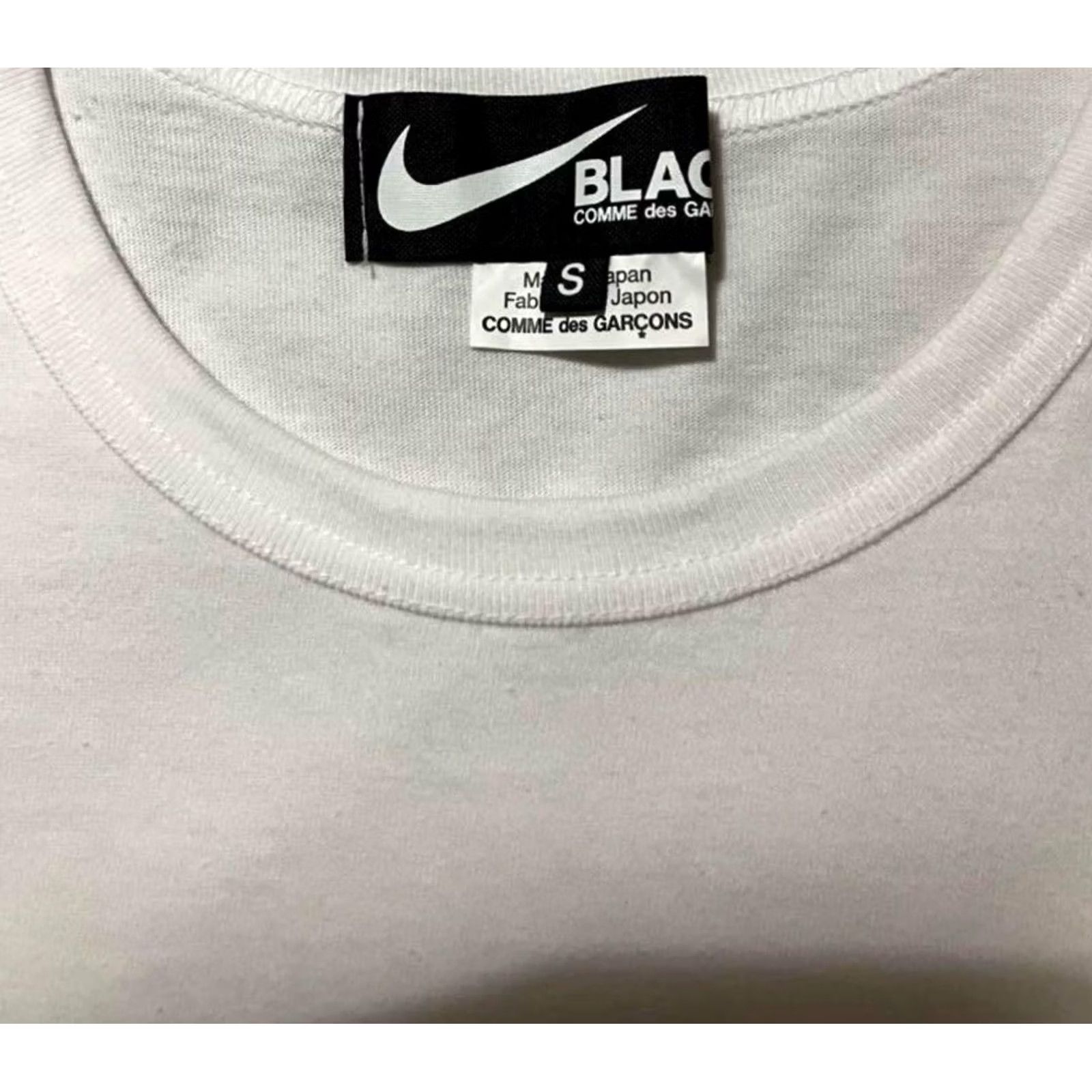 Nike BLACK COMME des GARCONS × NIKE WHITE T-Shirt Used Size US S / EU 44-46 / 1 - 3 Thumbnail