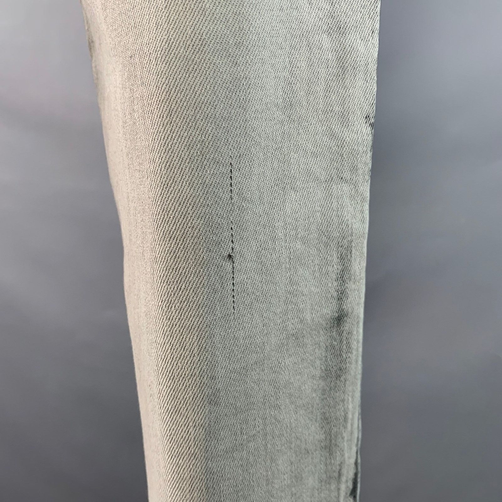 Dolce & Gabbana Size 30 Grey Cotton Blend Twill Skinny Zip Fly Jeans Size US 30 / EU 46 - 5 Thumbnail