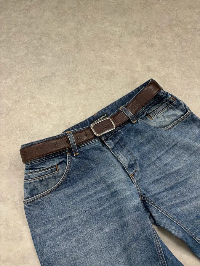 Gucci 2000s Gucci Brown Monogram Leather Belt GG Buckle Size ONE SIZE - 1 Thumbnail