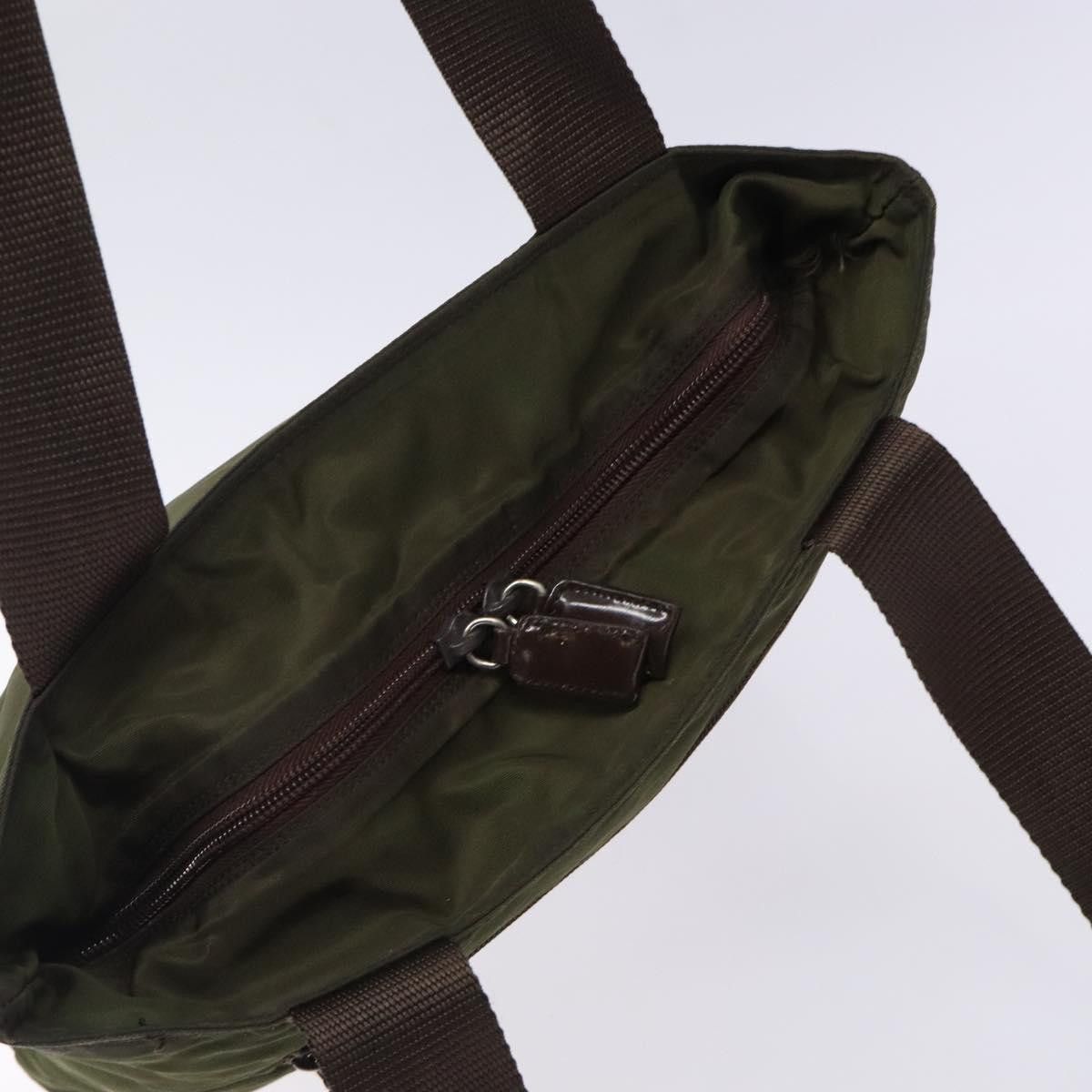 Prada PRADA Tote Bag Nylon Khaki Silver Size ONE SIZE - 6 Thumbnail