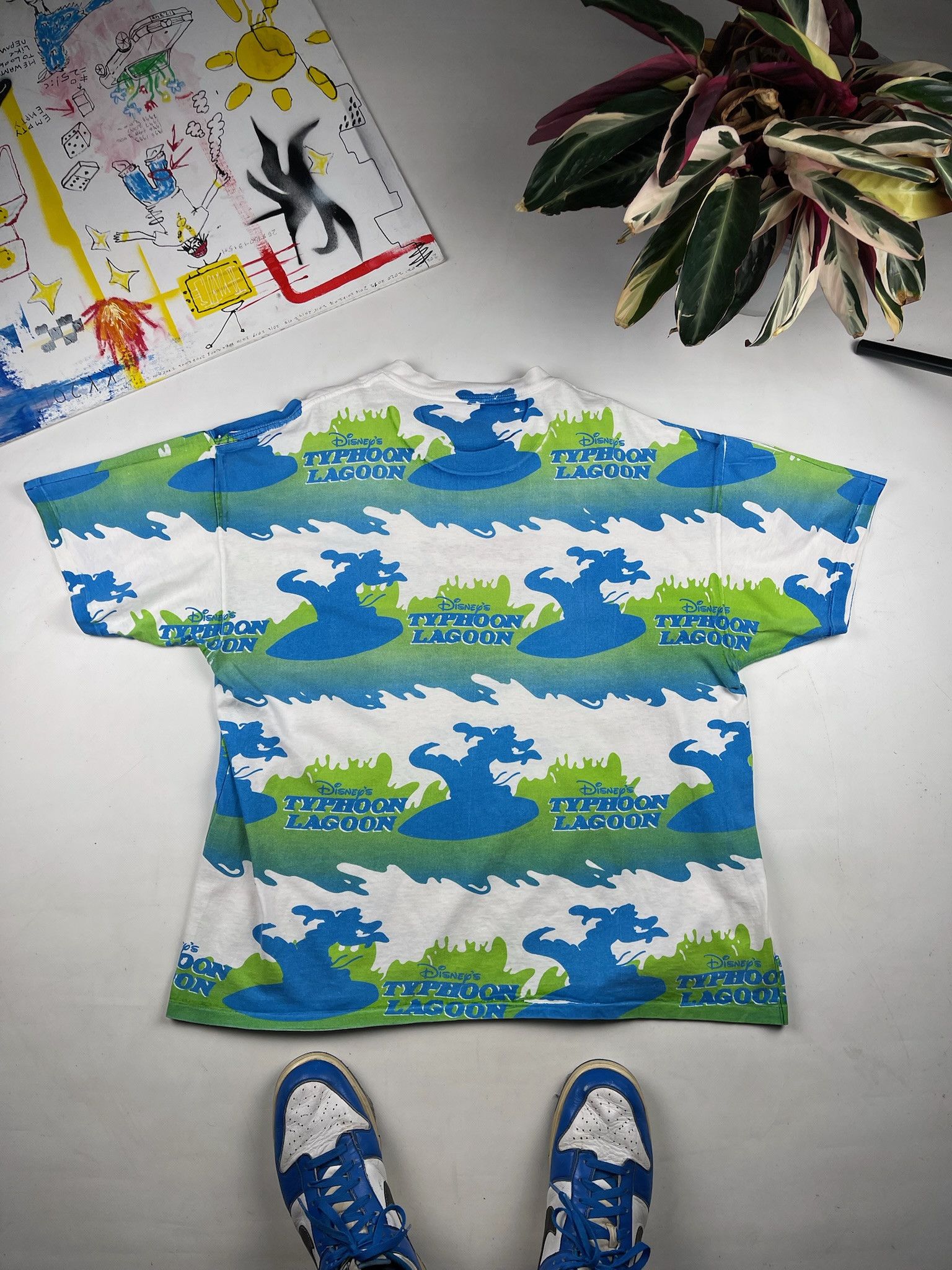 Disney ‘90s Vintage Disney Typhoon Lagoon Ride acid AOP Tee Size US XXL / EU 58 / 5 - 3 Thumbnail