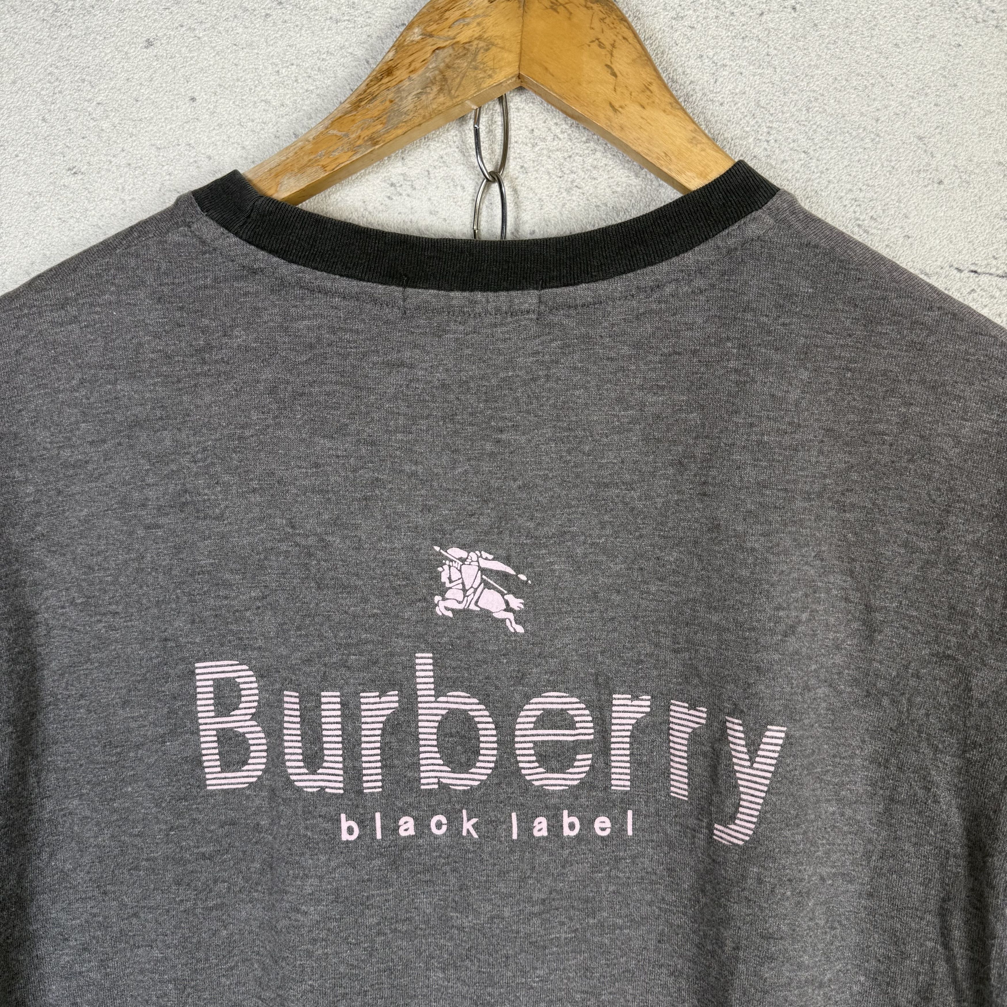 Burberry Vintage Burberry Black Label Ringer Tshirt Size US M / EU 48-50 / 2 - 4 Thumbnail
