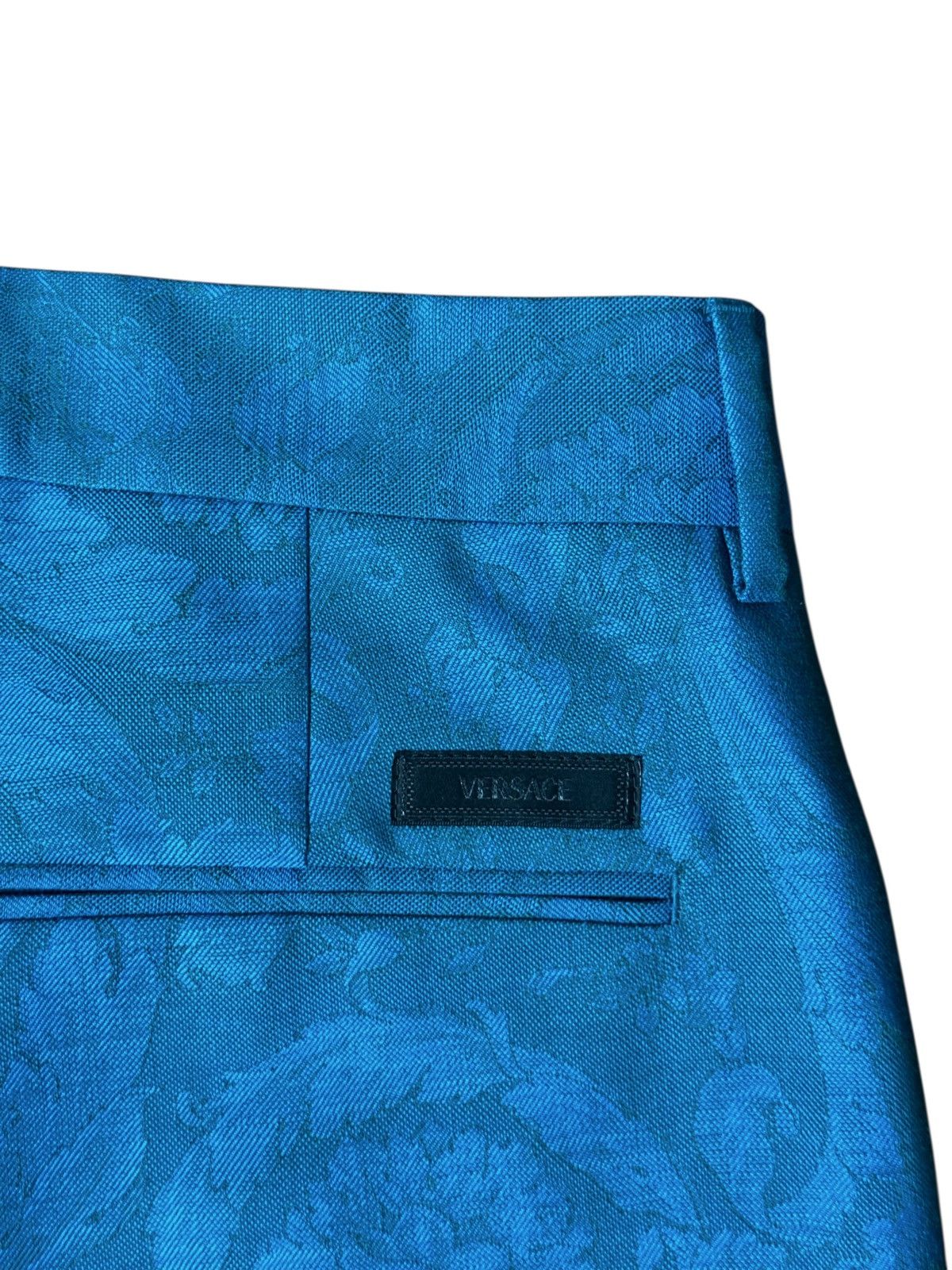 Versace Versace turquoise jacquard baroque pants size 48 Size US 32 / EU 48 - 9 Thumbnail