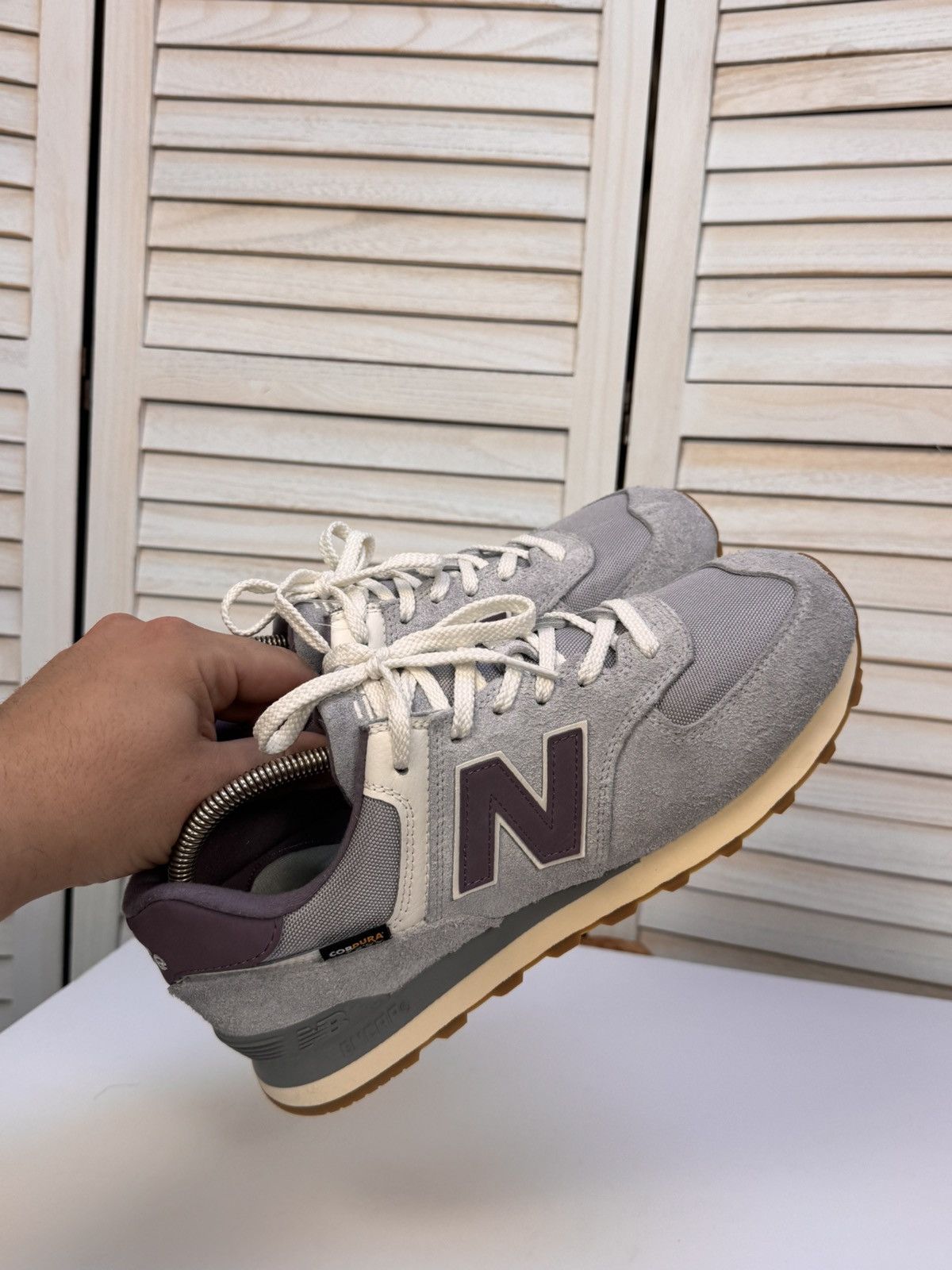 New Balance New Balance 574 Sneakers Grey / Purple (U574YGD) Men's Size US 10 / EU 43 - 7 Thumbnail