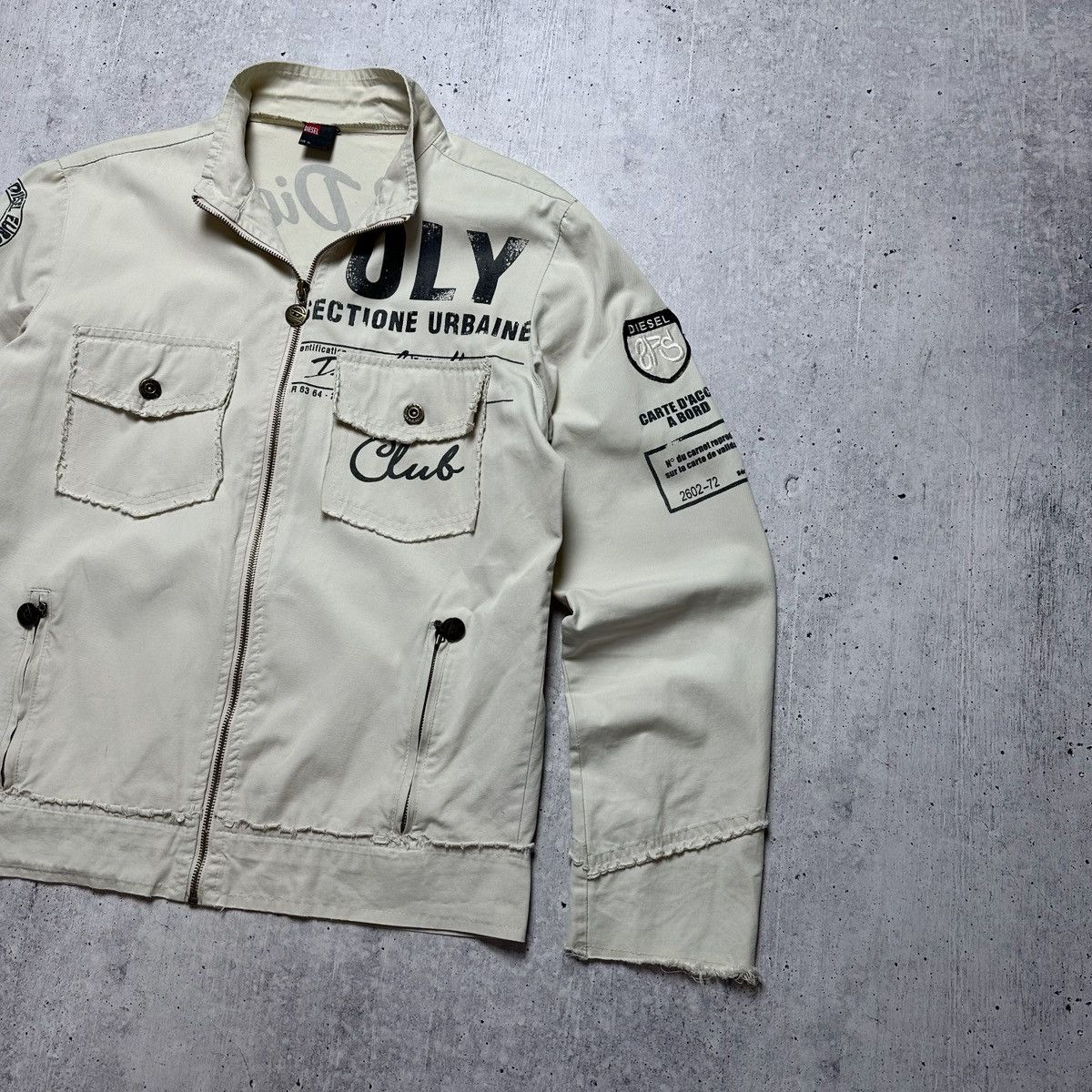 Diesel × Japanese Brand × Vintage 🔥VINTAGE DIESEL BIG LOGO DISTRESSED RACING BOMBER JACKET 🔥 Size US M / EU 48-50 / 2 - 4 Thumbnail