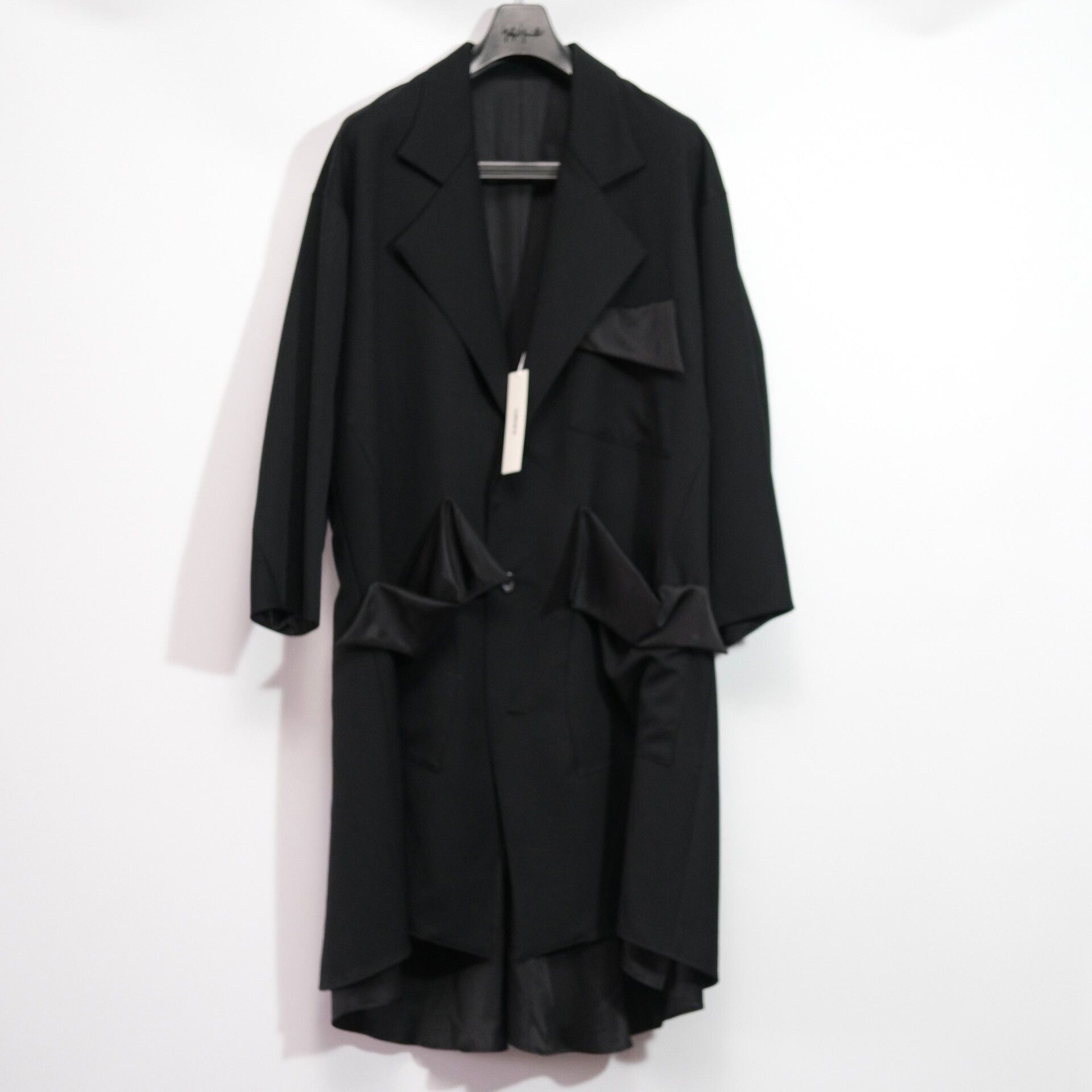 Sulvam Stylish Black Coat by Sulvam Size US M / EU 48-50 / 2 - 1 Thumbnail
