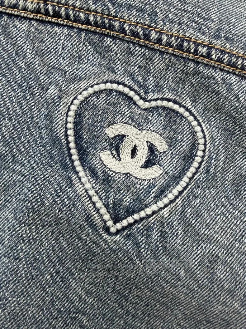 Chanel Chanel Coco beach series denim jacket Size XXS / US 00 / IT 34 - 3 Thumbnail