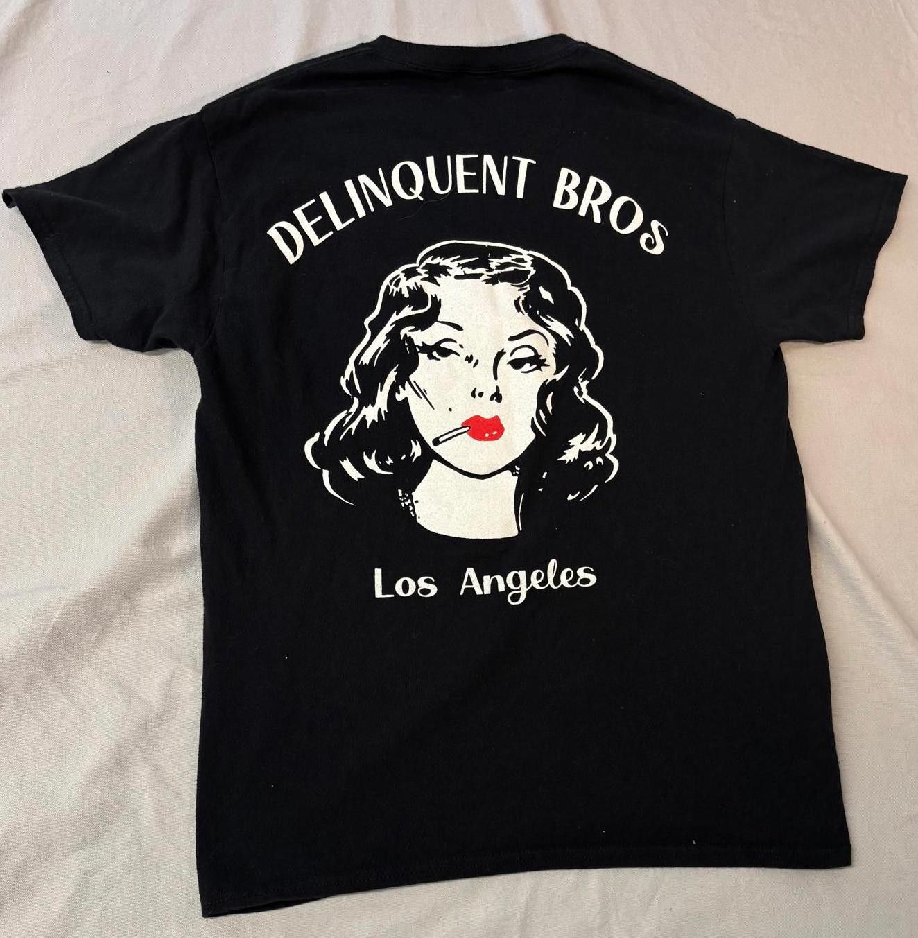 Other Delinquent Bros Los Angeles T-shirt Rockabilly Smoking Girl Size US S / EU 44-46 / 1 - 1 Thumbnail