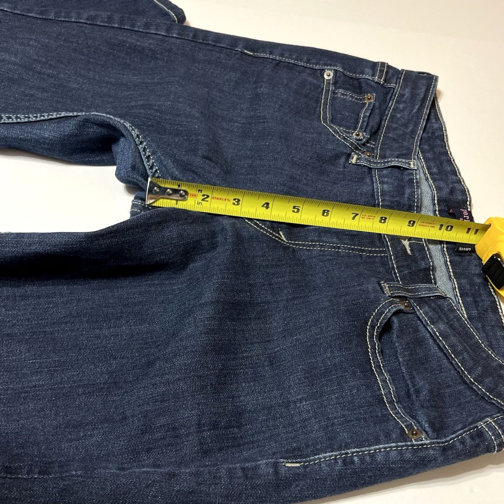 Levi's Levi's Womens 518 Bootcut Jeans Jeans 11M 33x26 Blue Distinctive Logo Pockets Denim Light Stretch Regular Rise Low Rise N/A Size 32" / US 10 / IT 46 - 4 Thumbnail