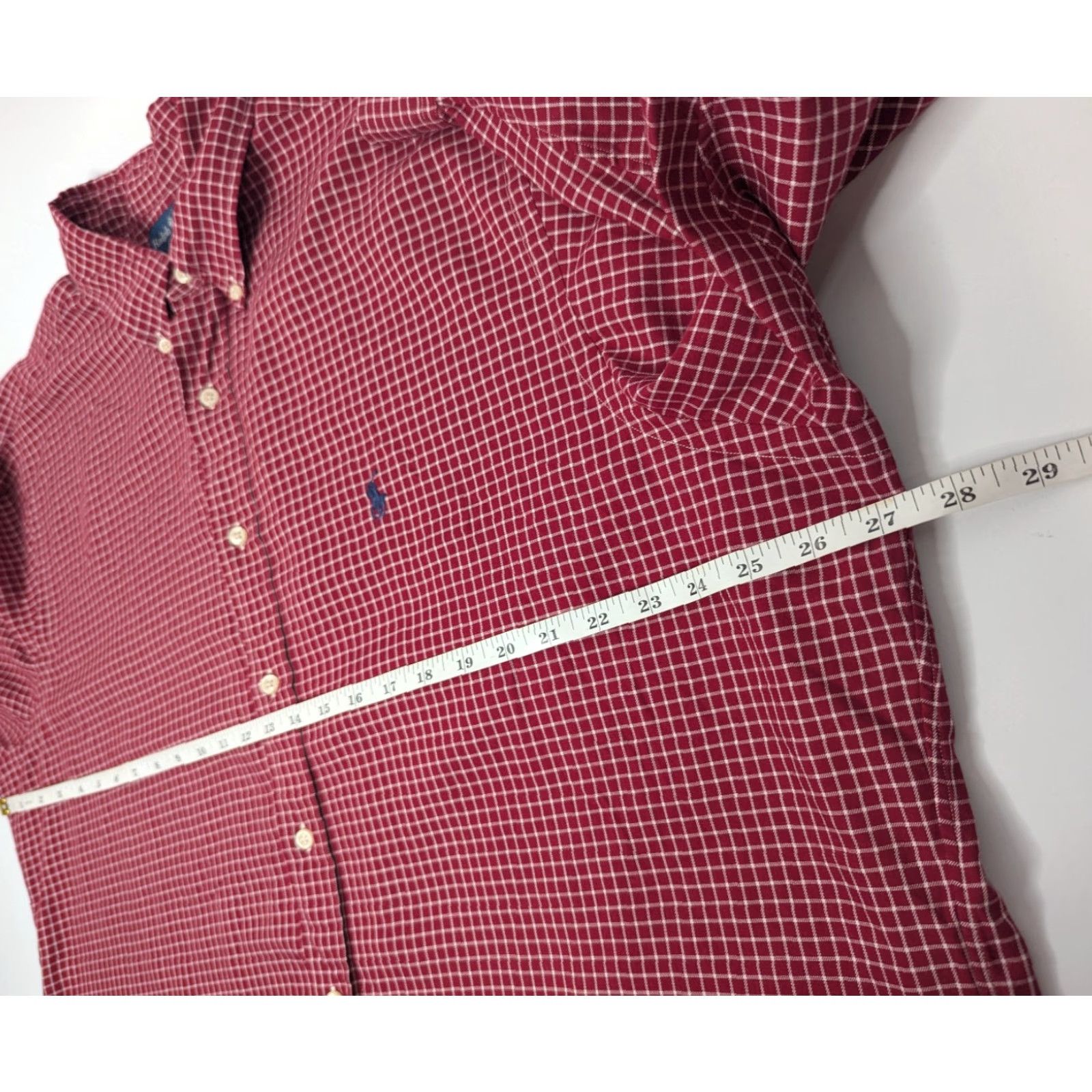 Ralph Lauren Ralph Lauren Yarmouth Shirt Mens 17.5 36/37 Red Plaid Check Button Down Preppy Shirt Size US XXL / EU 58 / 5 - 6 Thumbnail