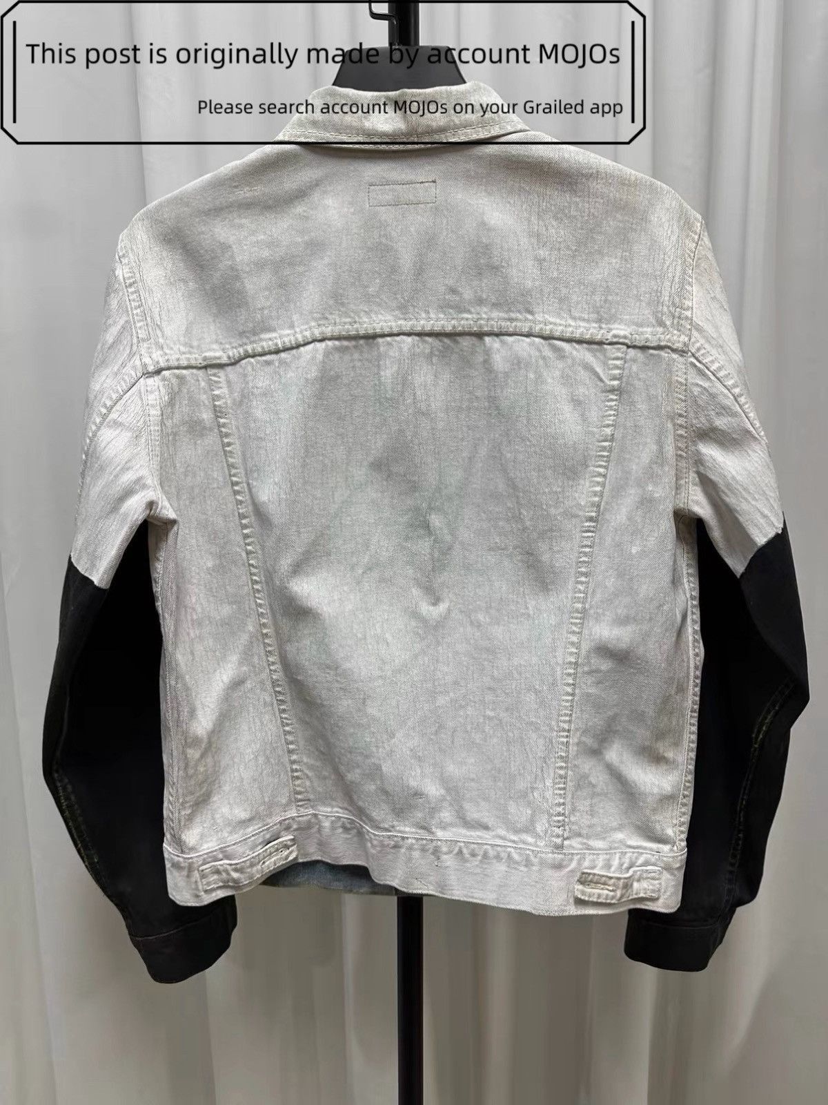 Dries Van Noten Sz L Dries Van Noten White Paint Denim Jacket mojos9 Size US L / EU 52-54 / 3 - 5 Thumbnail