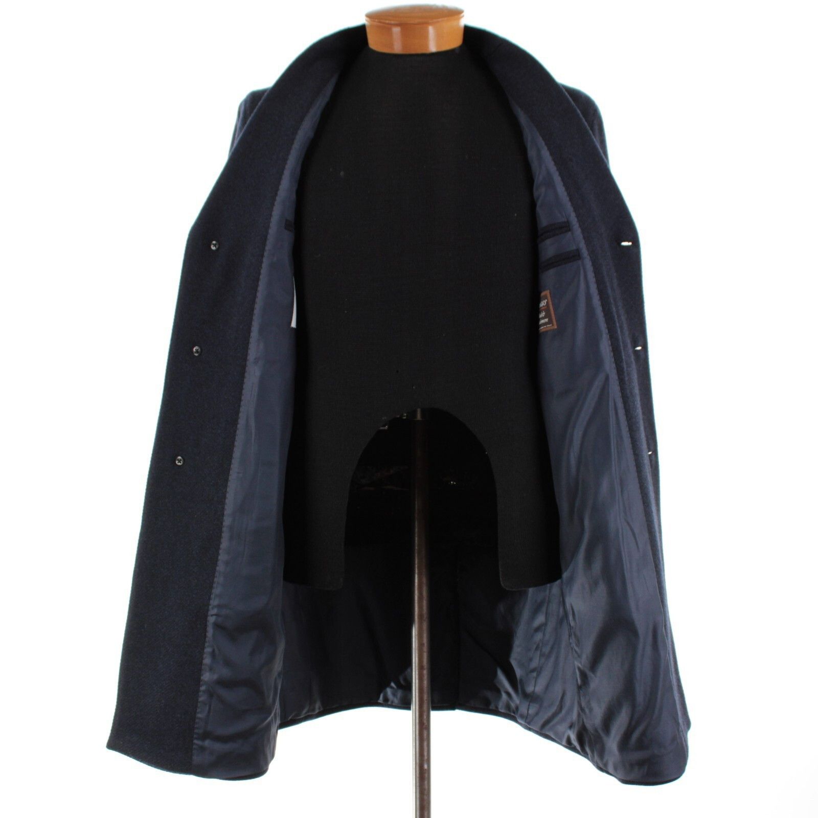 Luigi Bianchi Mantova Coat Size S US In Blue Wool Blend
