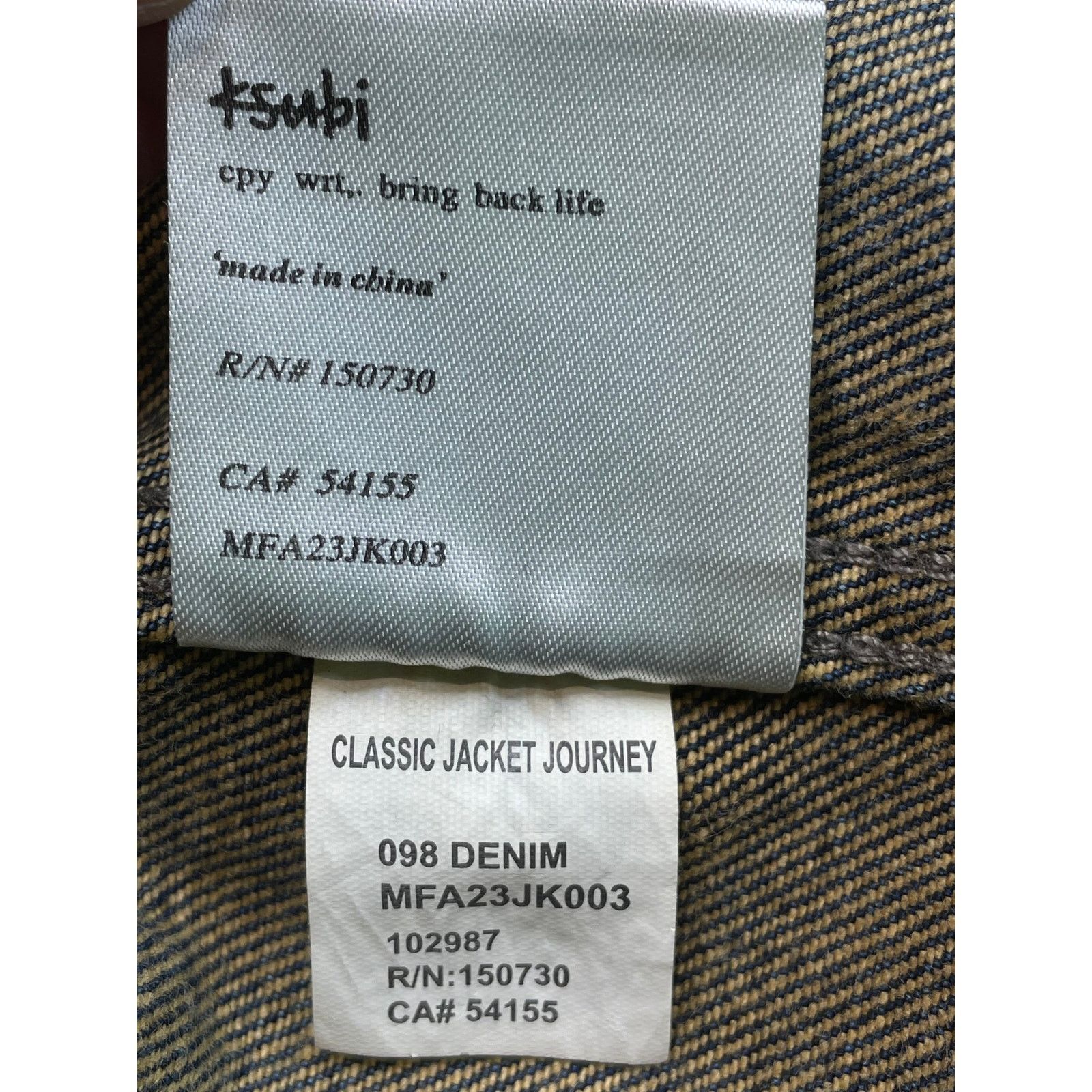 Ksubi Ksubi Dark Wash Tie Dye Blue Jean Jacket Size US M / EU 48-50 / 2 - 6 Thumbnail